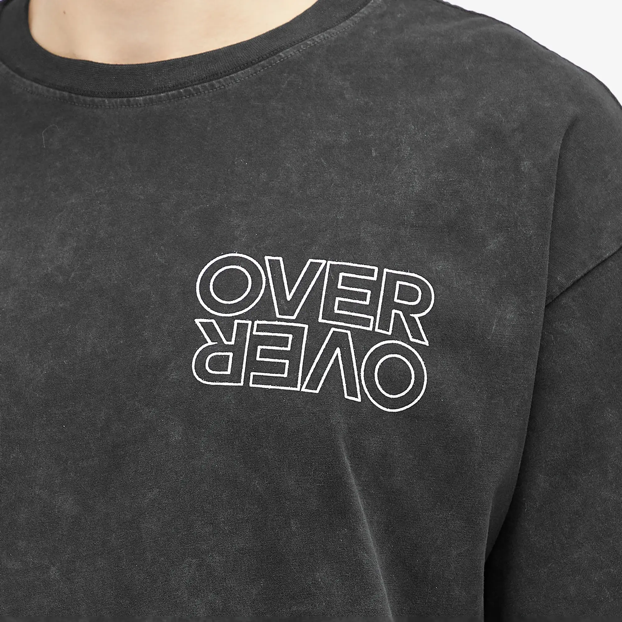 Over Over Men's Run the World Easy T-Shirt Black