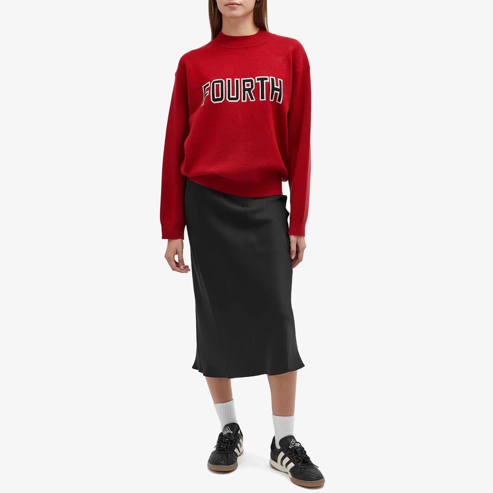 4th & Reckless Women's Lidia Knit Jumper Red
