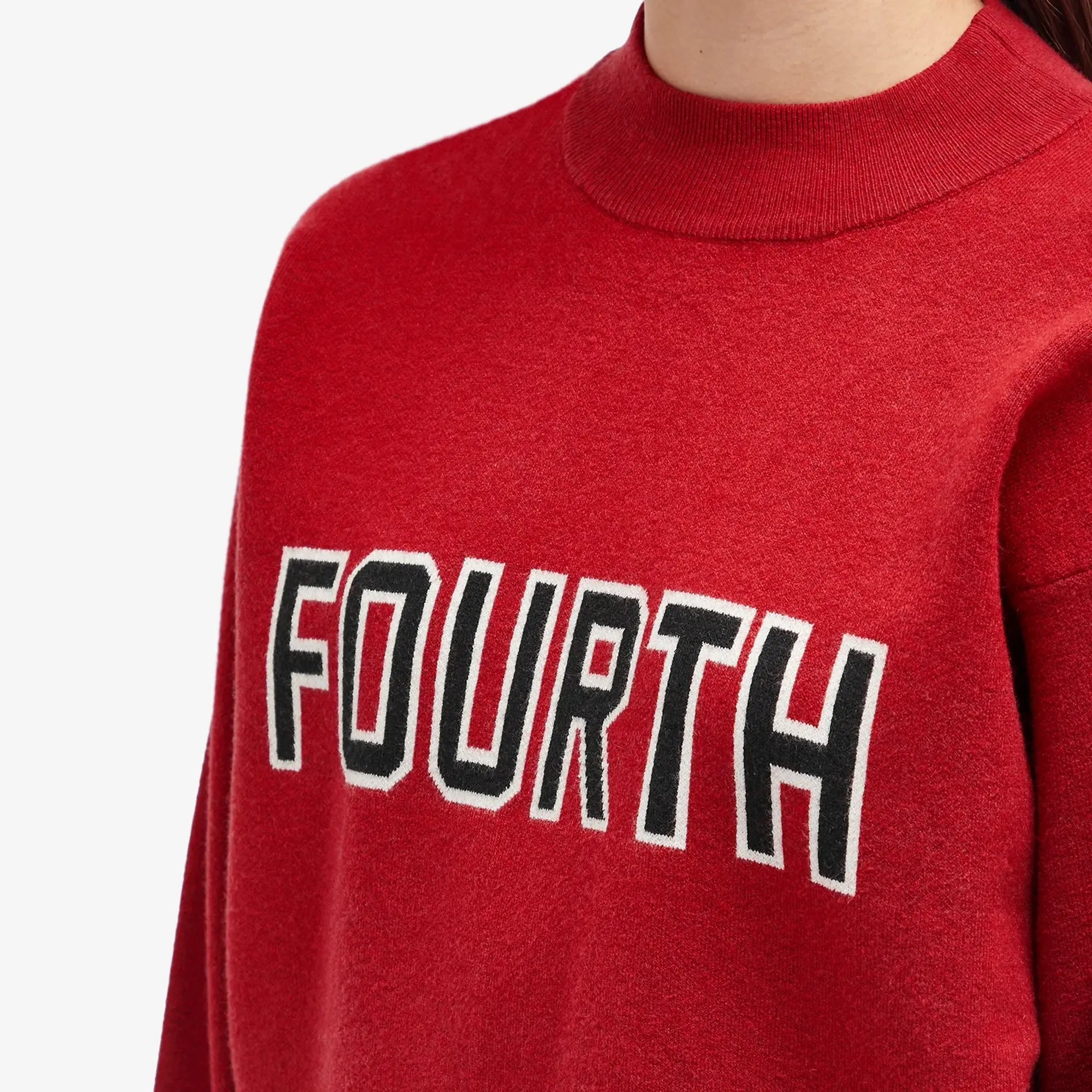 4th & Reckless Women's Lidia Knit Jumper Red