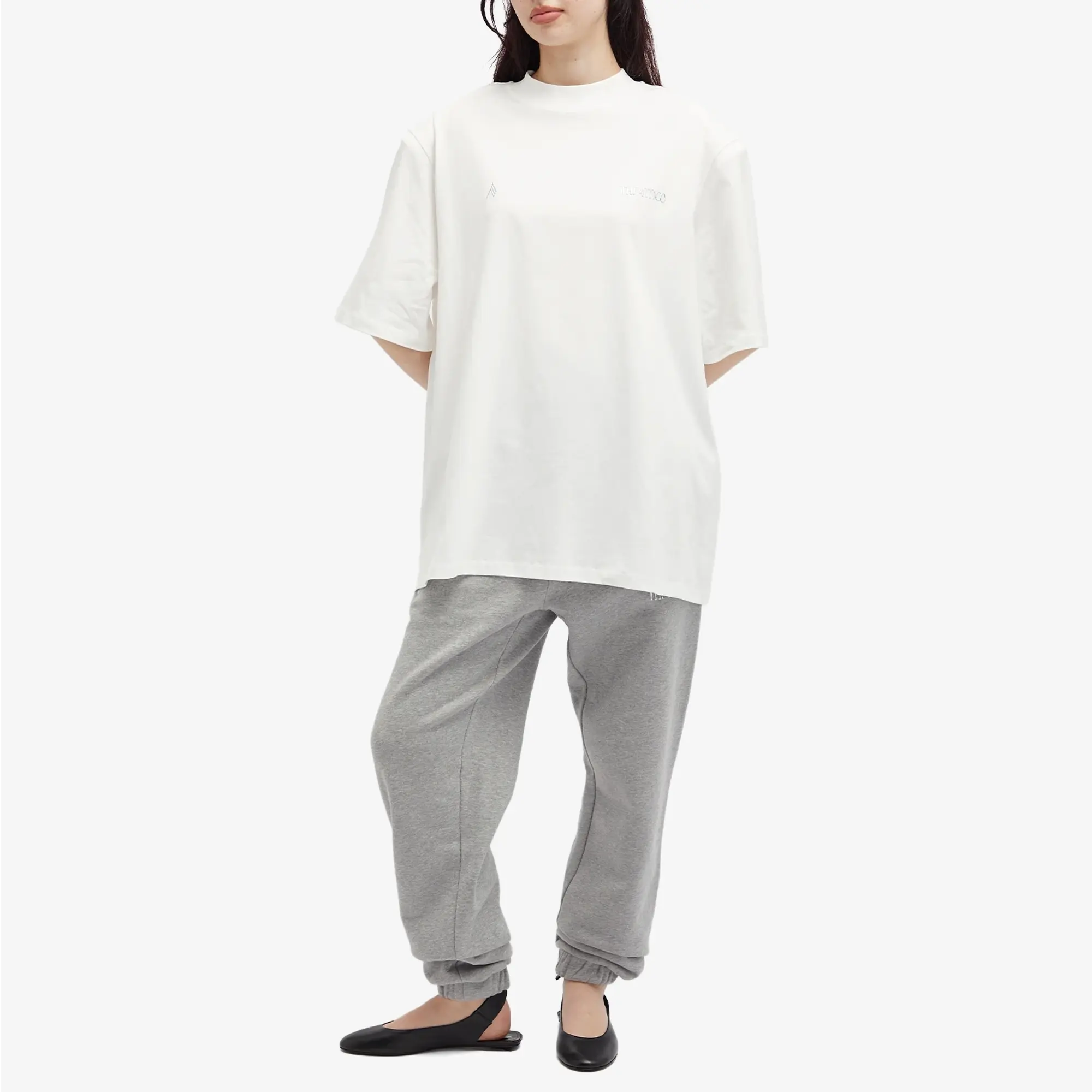 The Attico Women's Penny Sweat Pants Melange Grey