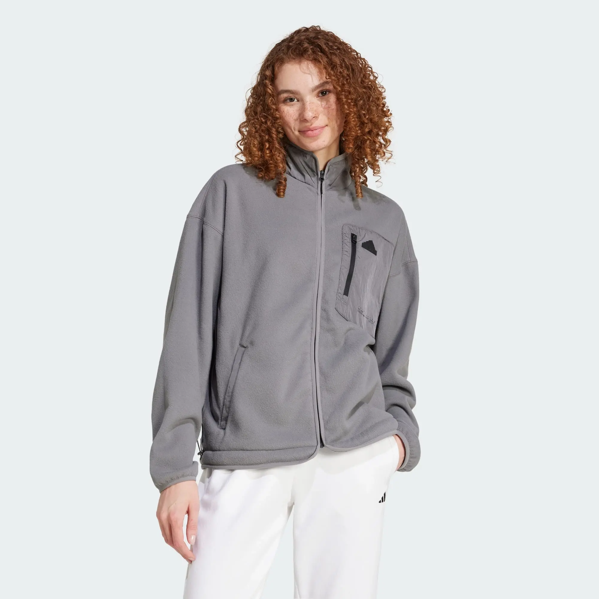 adidas Women City Escape Polar Fleece Track Top