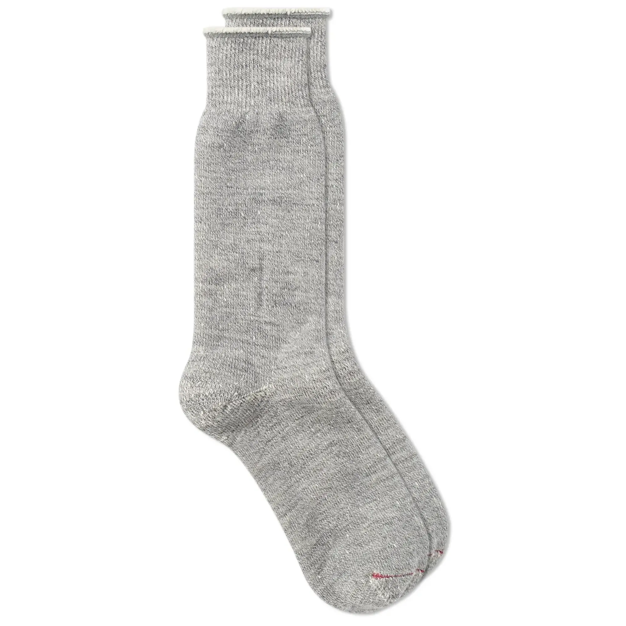 RoToTo Double Face Crew Socks - Medium Gray