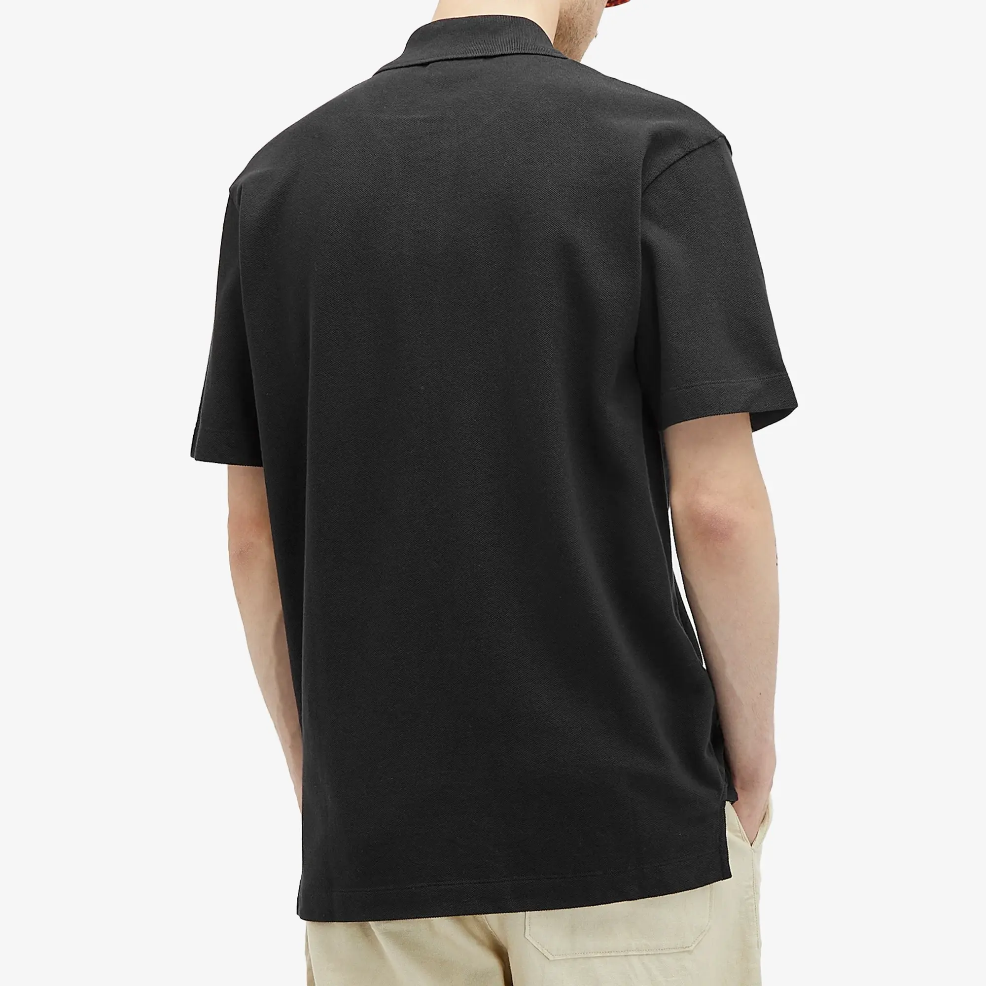 Maison Kitsuné Maison Kitsune Handwriting Comfort Polo Men Polos Black