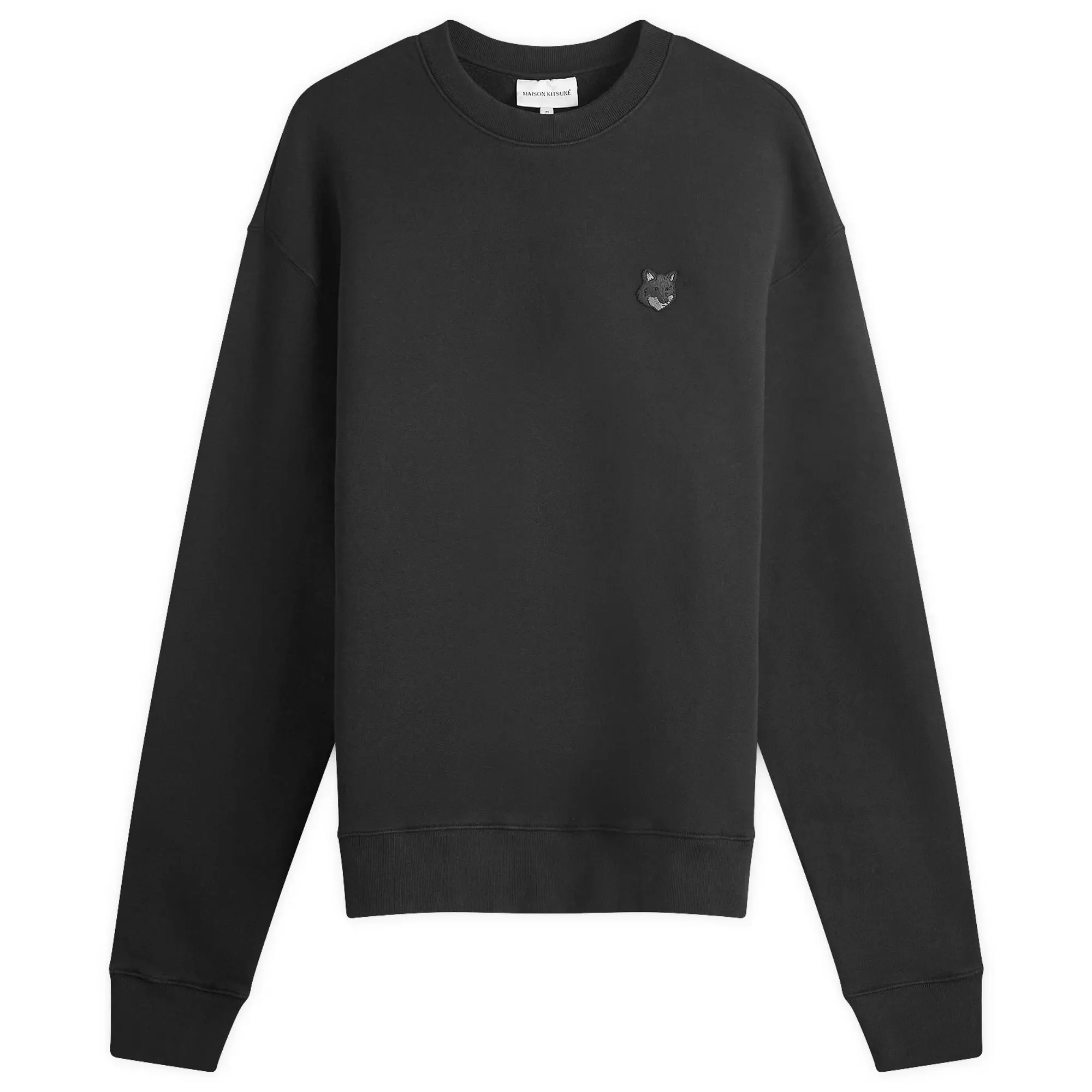 Maison Kitsuné Maison Kitsune Bold Fox Head Patch Comfort Sweatshirt Men Sweatshirts Black