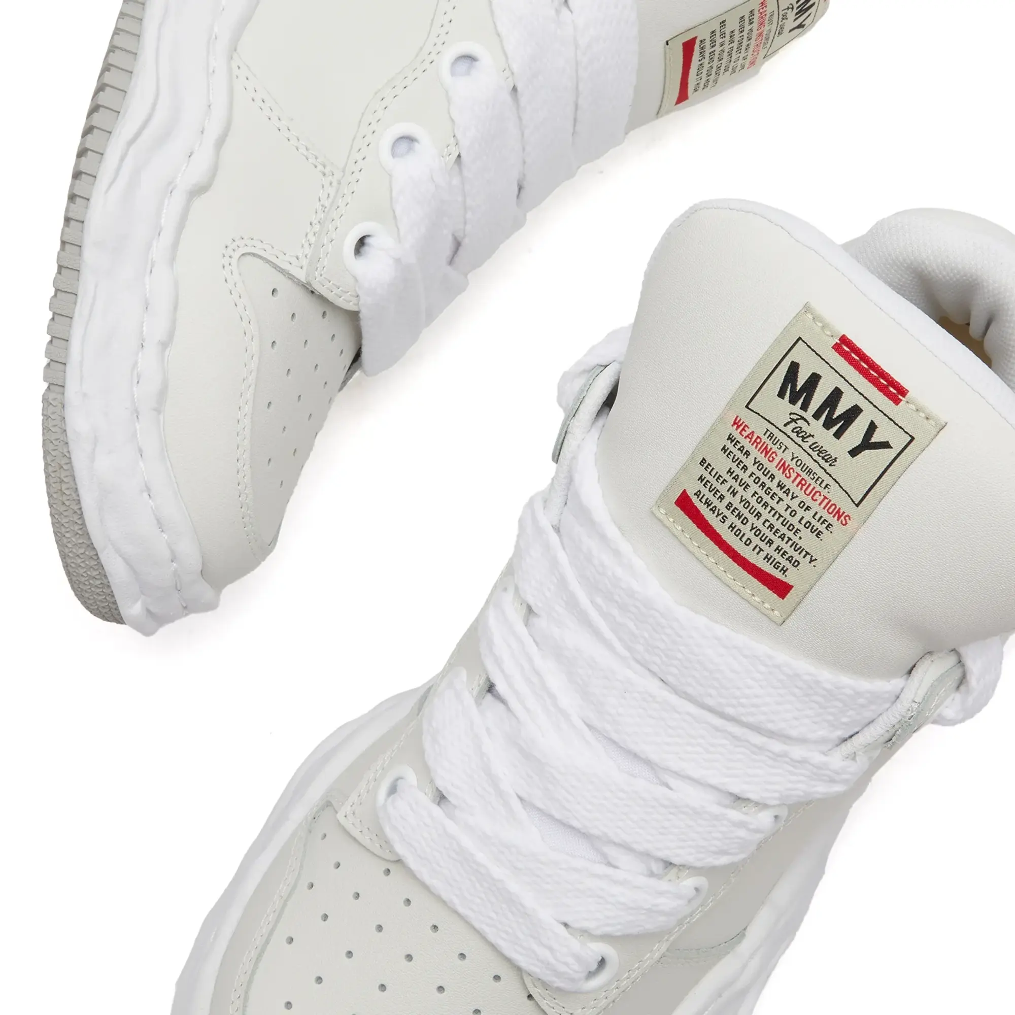 Maison Mihara Yasuhiro Wayne Low Original Sole Leather Sneaker - Black