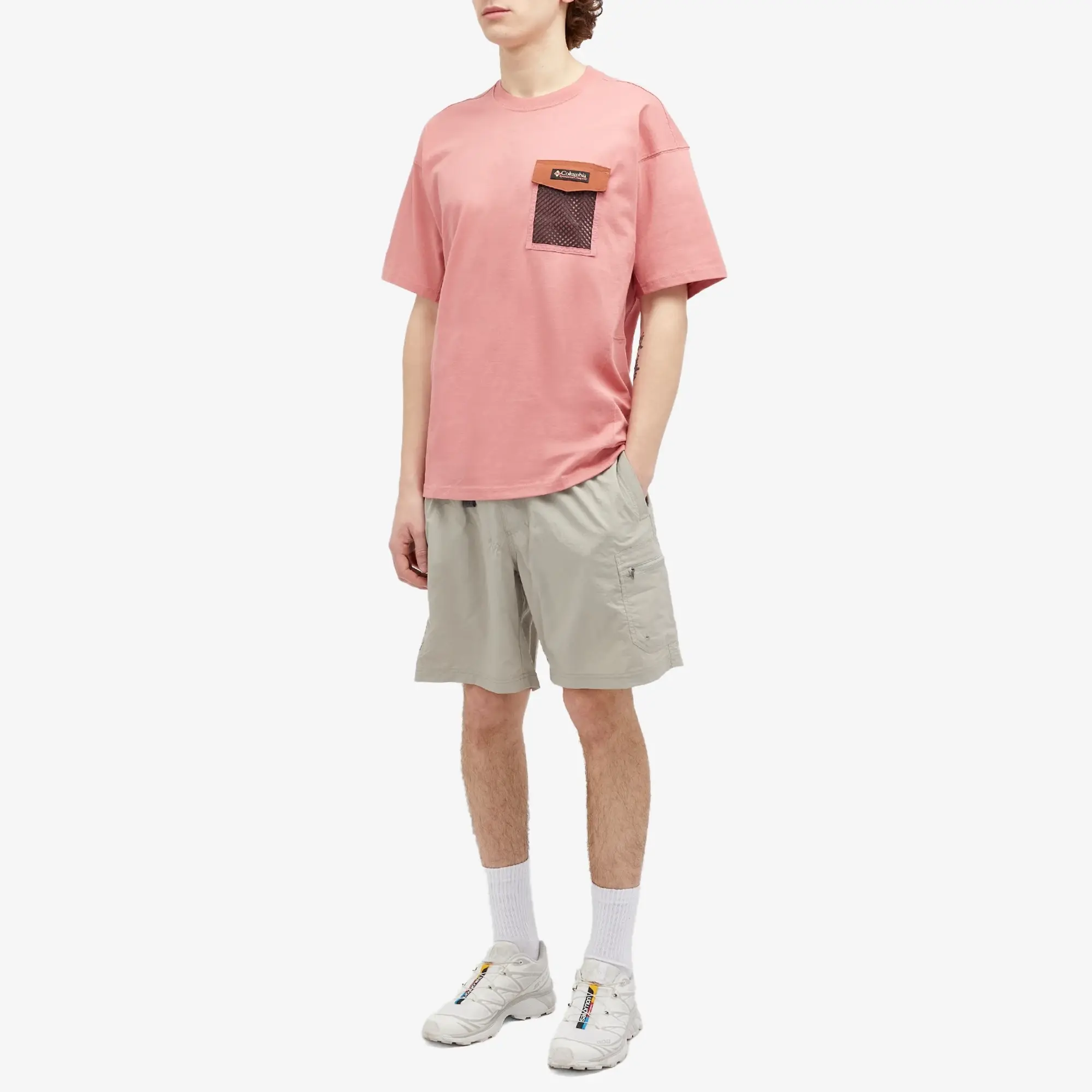 Columbia Painted Peak Knit SS Top - Pink Agave / Auburn