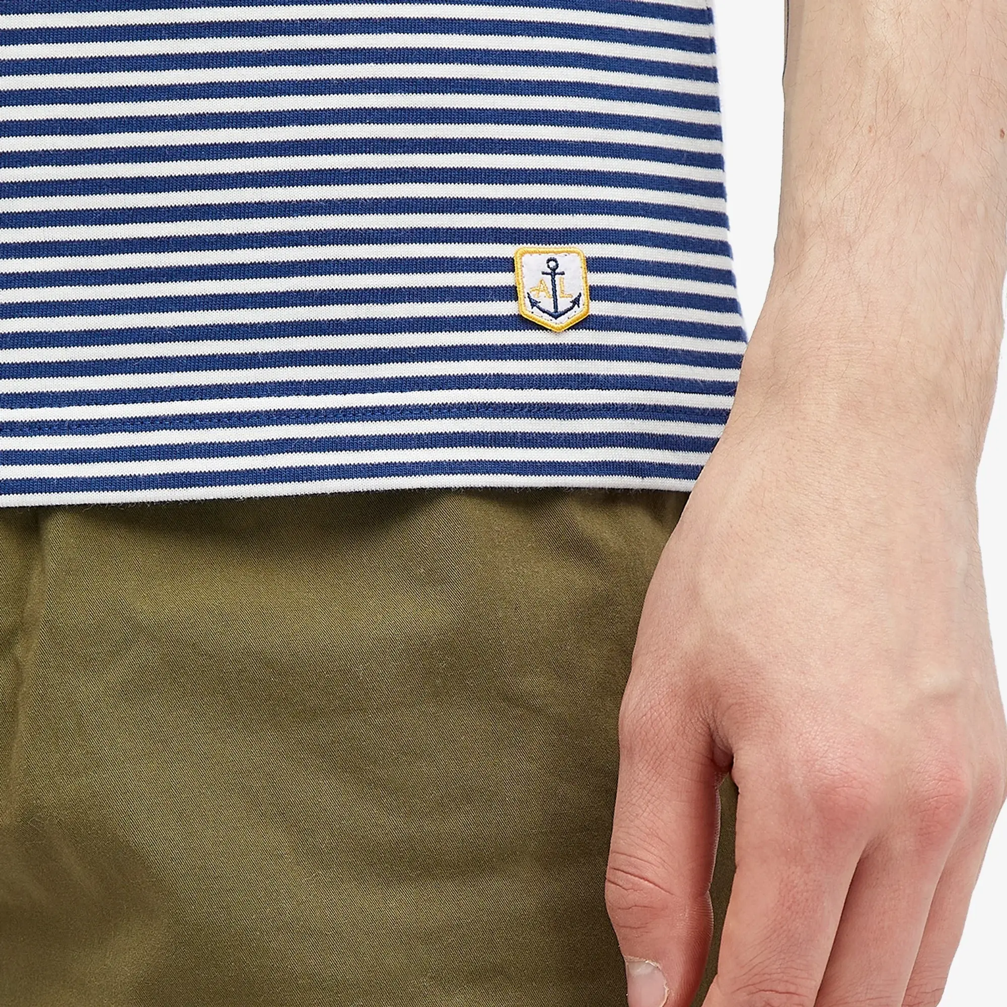 Armor-Lux Armor Lux Stripe T-Shirt, Océano/Milk