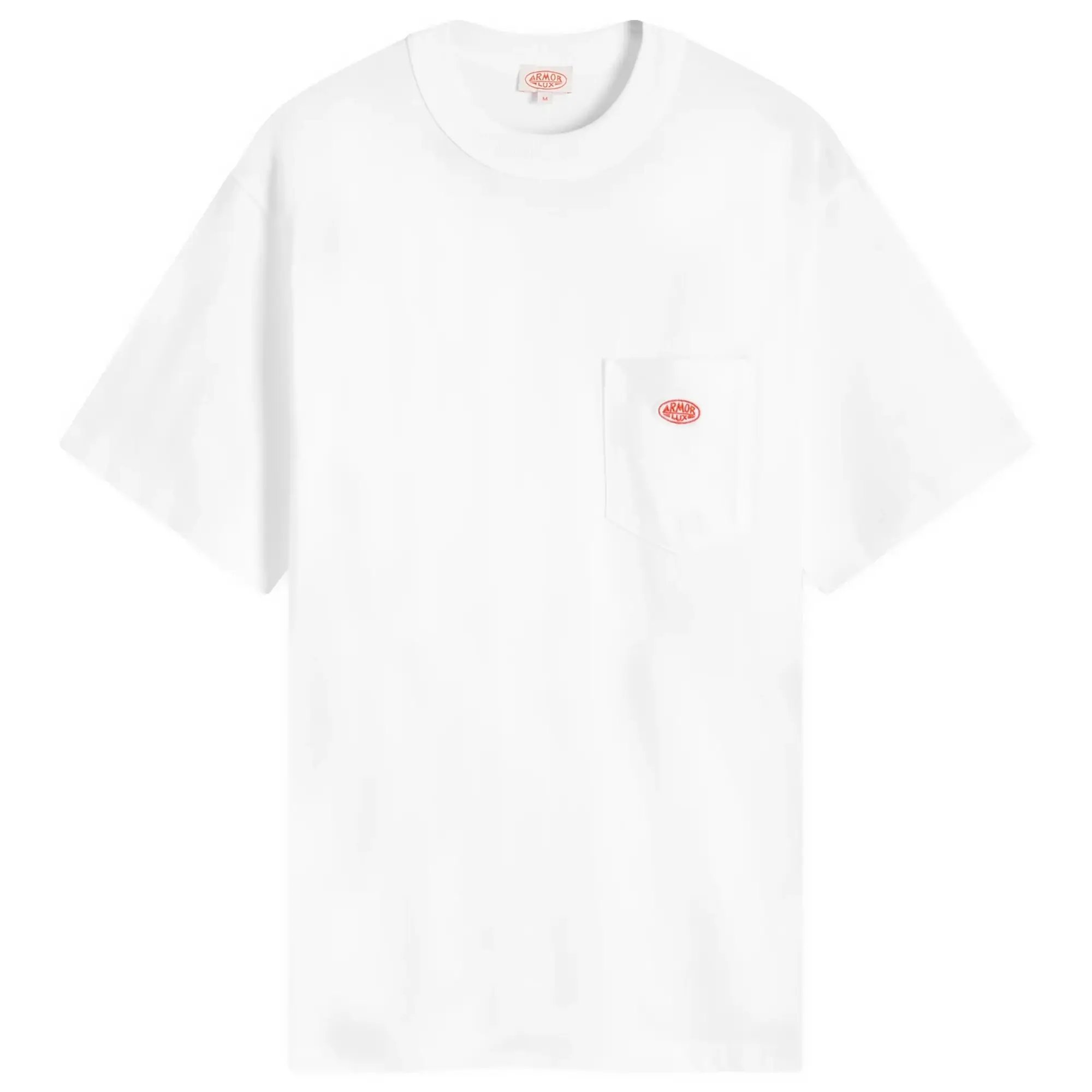 Armor-Lux Armor Lux Cotton Crew Neck T-Shirt, Blanc