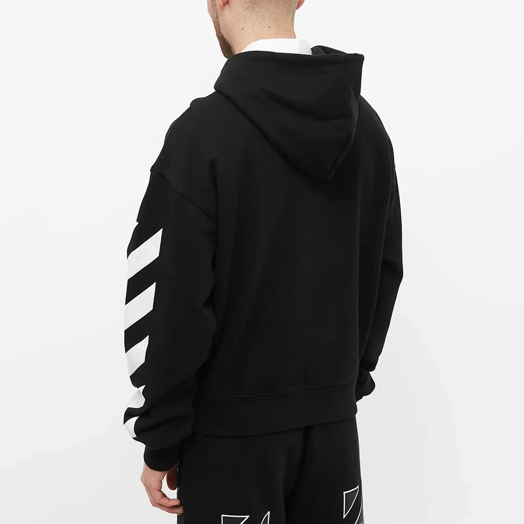 Off-White Diagonal Helvetica Over Hoodie