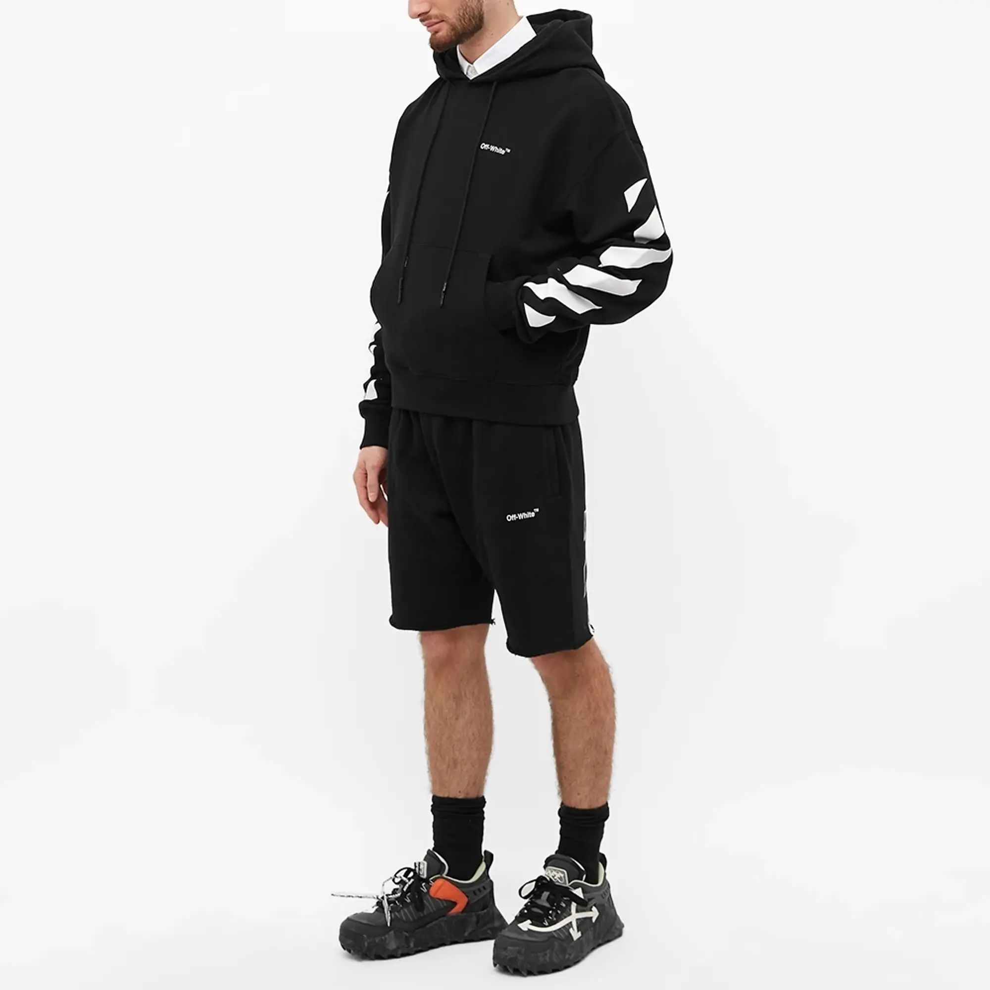 Off-White Diagonal Helvetica Over Hoodie