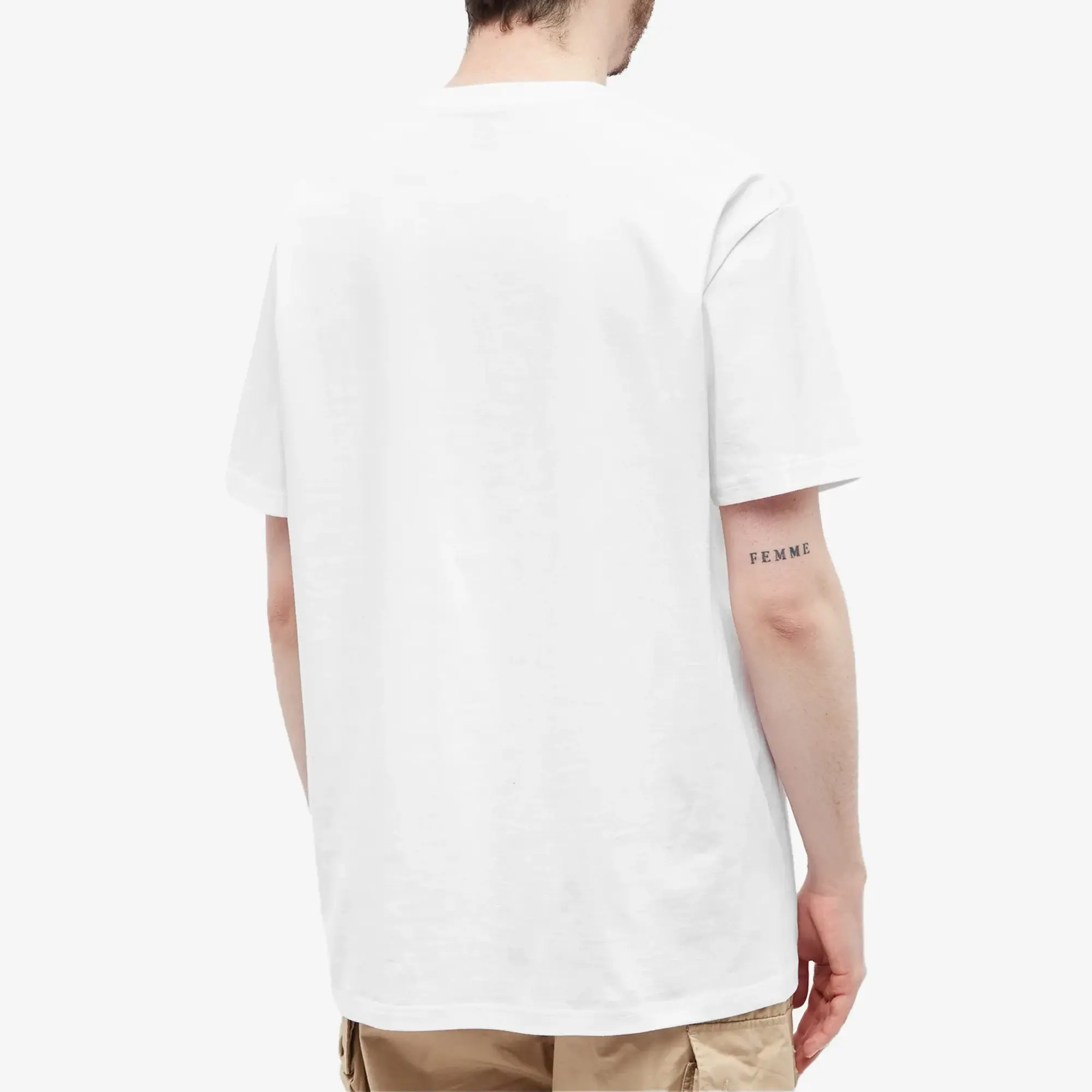 Beams Plus Men's 2 Pack Pocket T-Shirt White