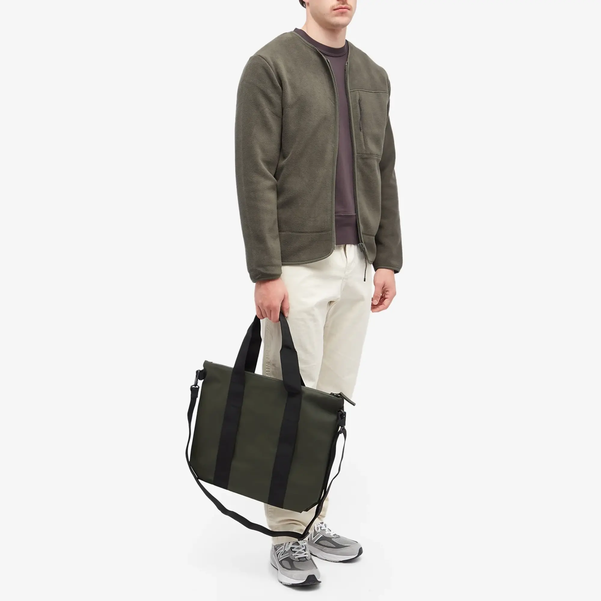 Rains 14160 Unisex Waterproof Tote Bag Mini In Green