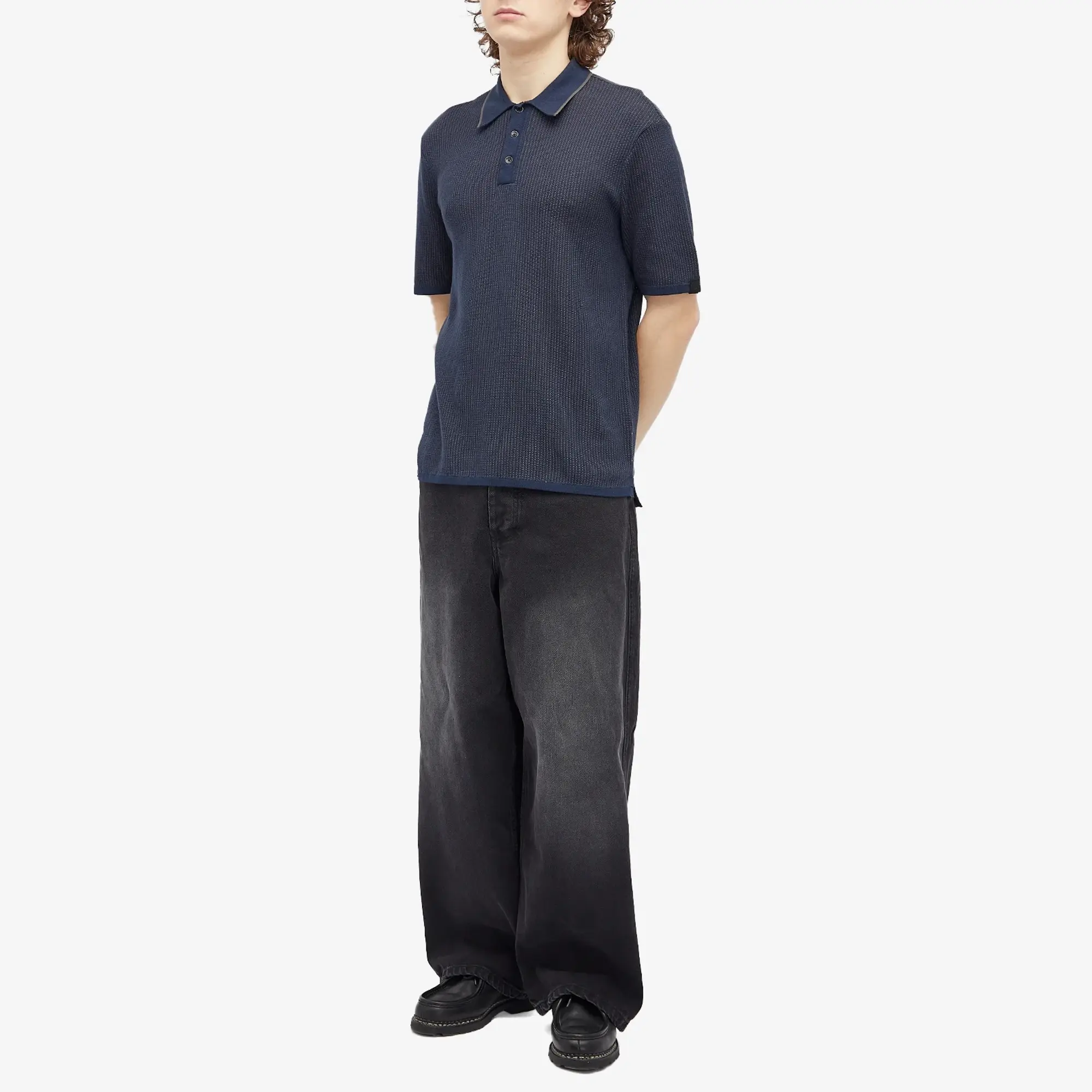Rag & Bone Men's Harvey Knit Polo Shirt Salute