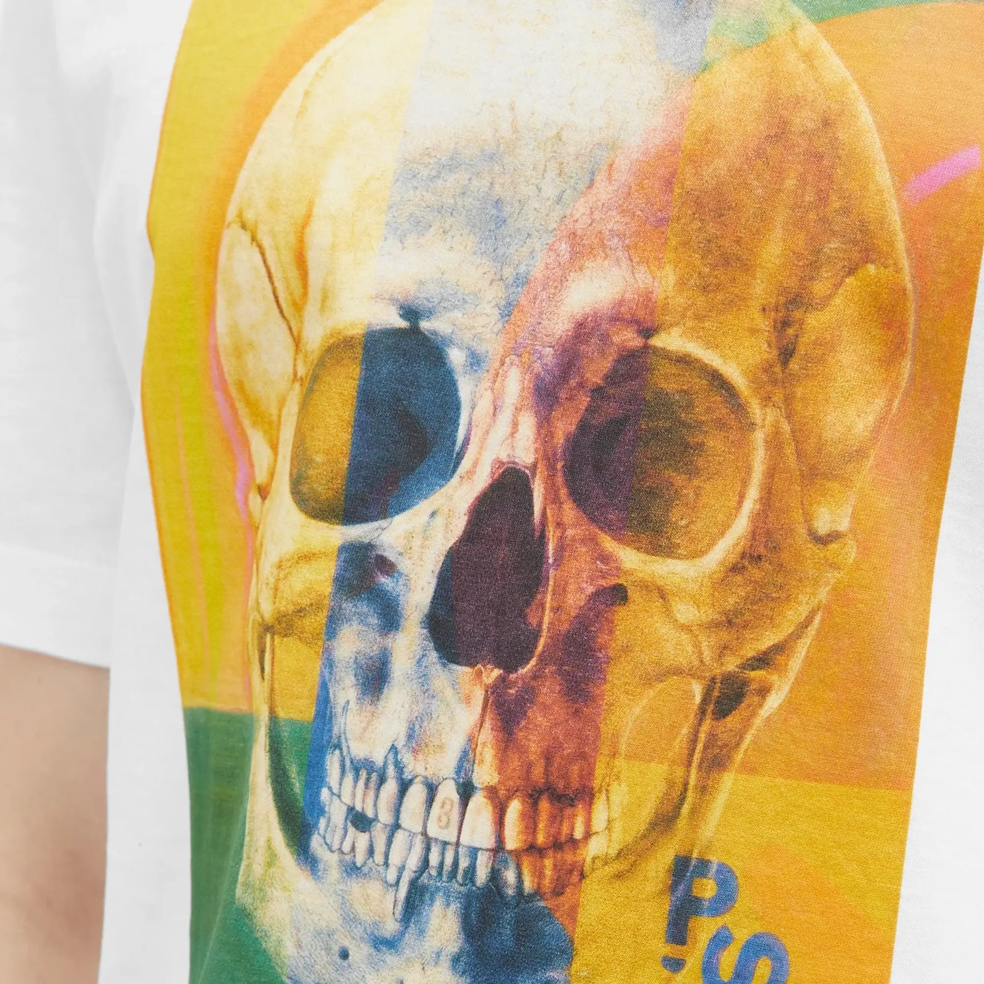 Paul Smith Men's Skull Square T-Shirt White