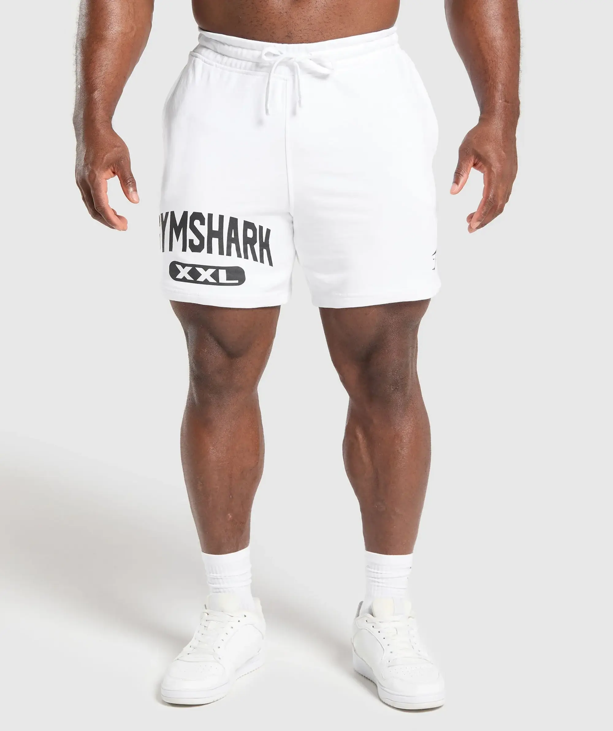 Gymshark XXL Graphic Shorts - White