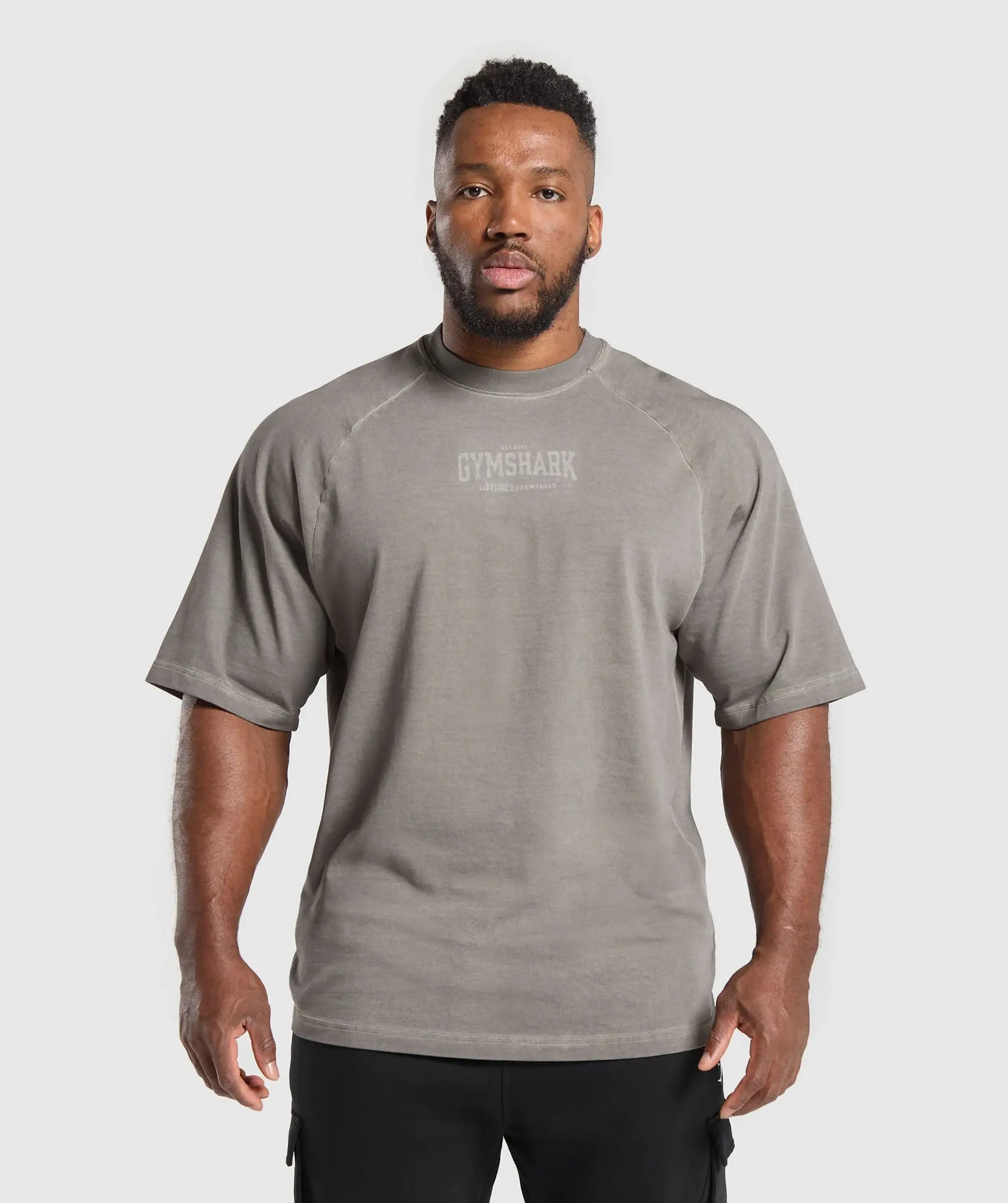 Gymshark Heavyweight T-Shirt - Metal Grey/Asphalt Grey