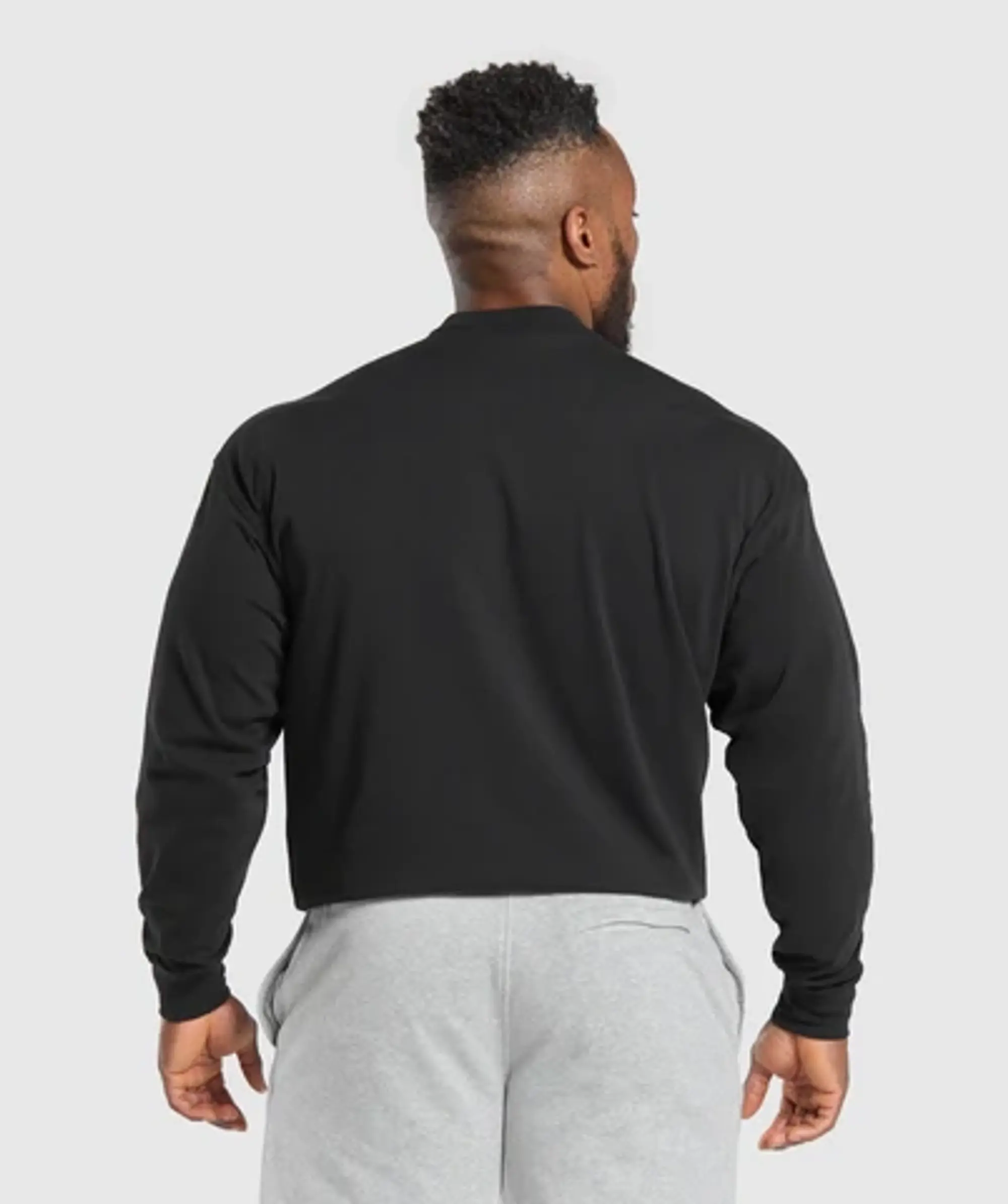 Gymshark British Iron Long Sleeve T-Shirt - Black