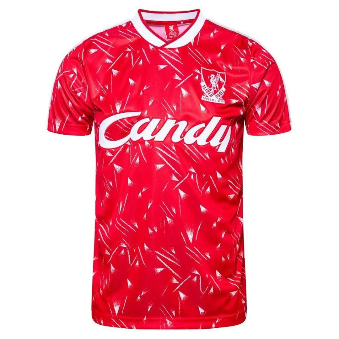 Liverpool FC LFC Adults Retro Candy 89/91 Home Shirt | 70732