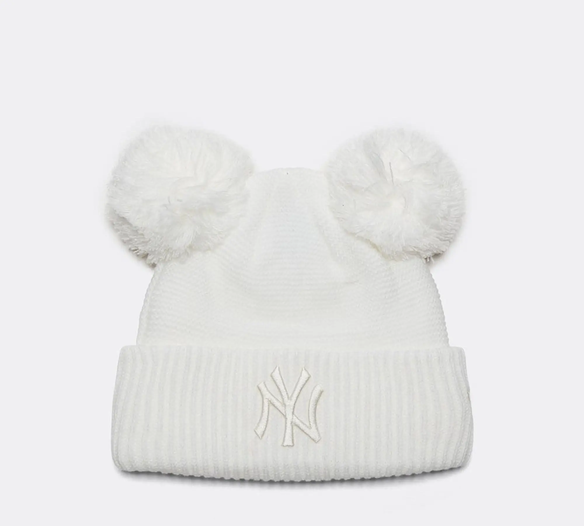 New Era Double Pom - White