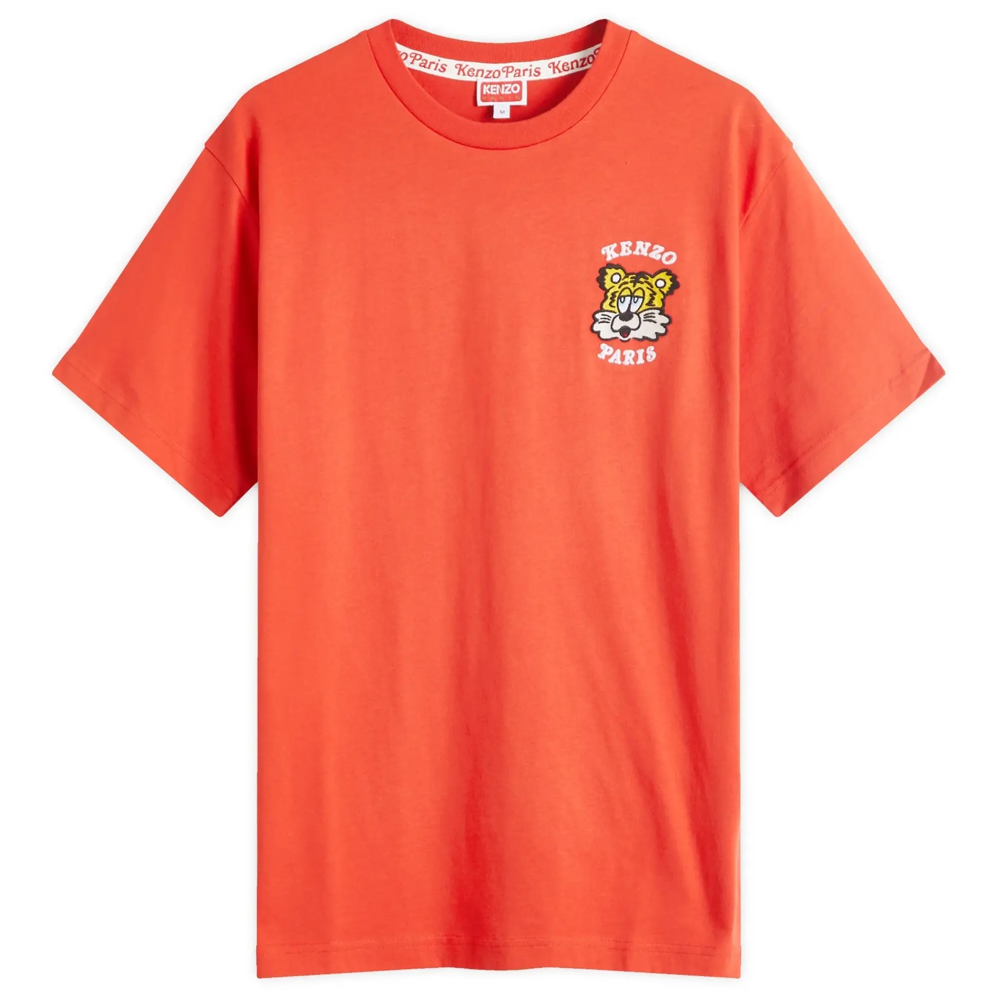 Kenzo Men's Gots Verdy Collection Embroidered Classic T-Shirt Deep Orange