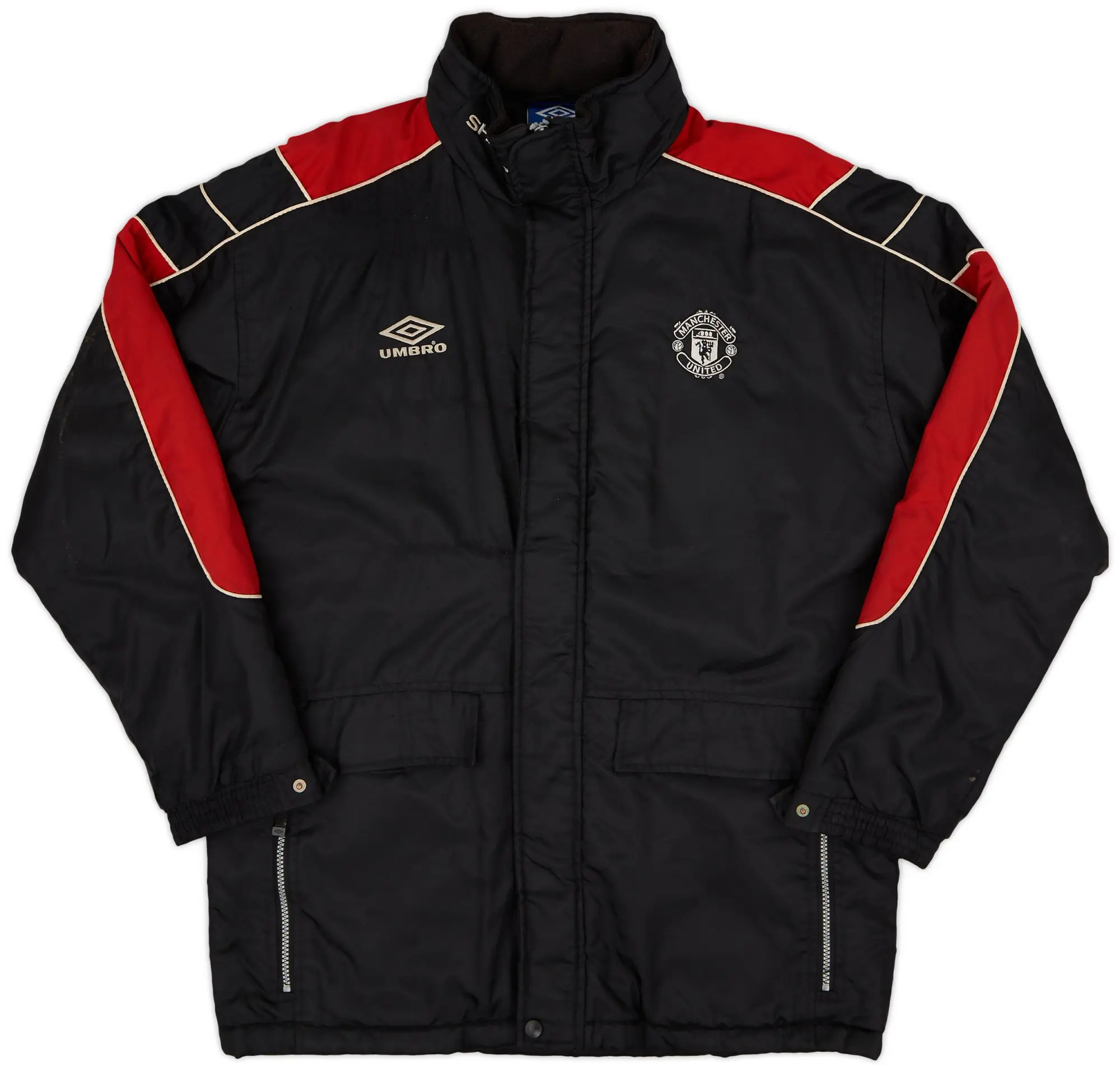 1999-00 Manchester United Umbro Padded Bench Coat - 8/10 - (M)