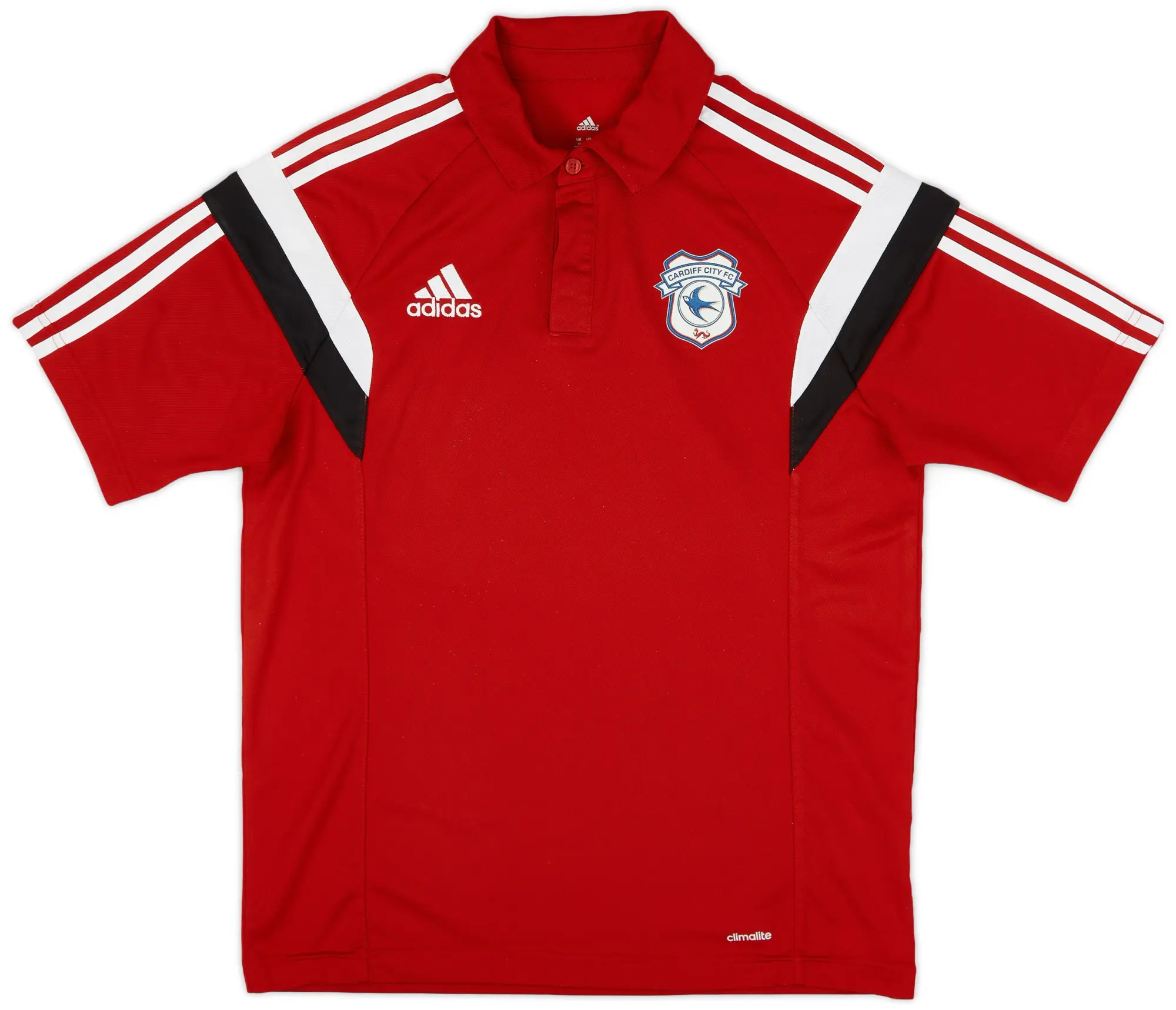 2015-16 Cardiff City adidas Polo Shirt - 9/10 - (M)