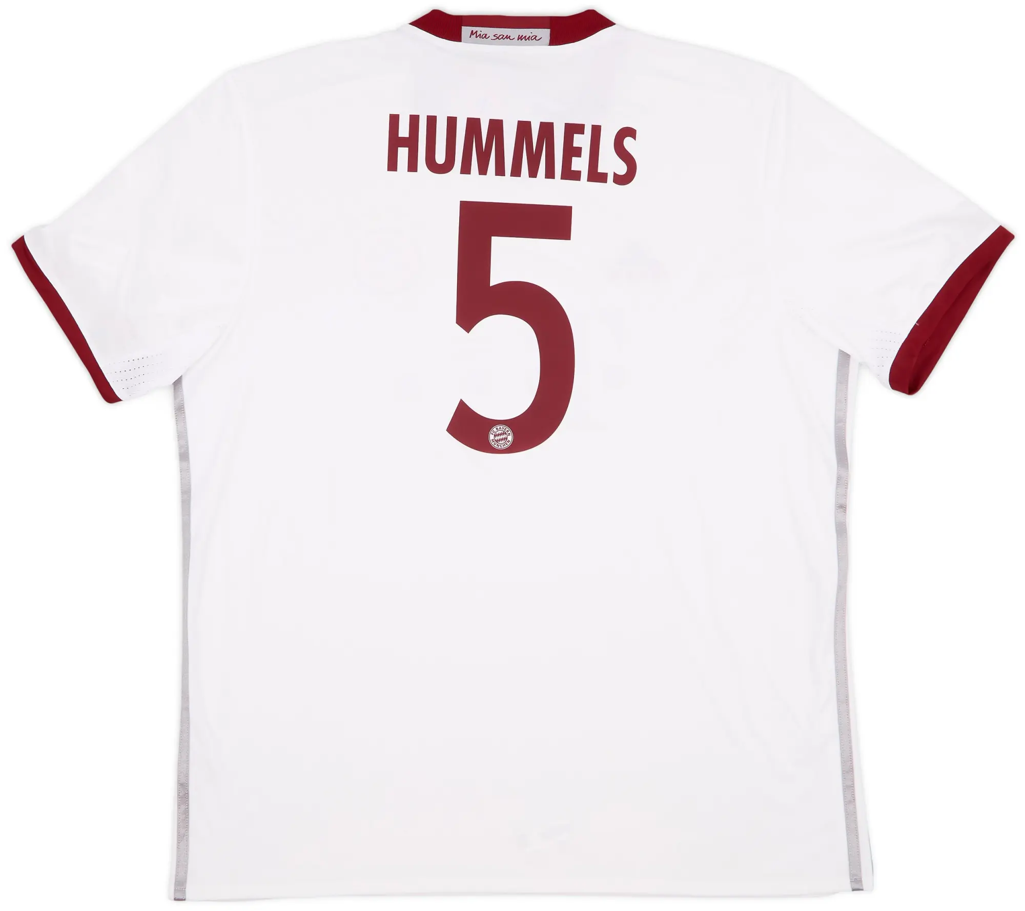 adidas 2016-17 Bayern Munich Third Shirt Hummels #5 (XL)