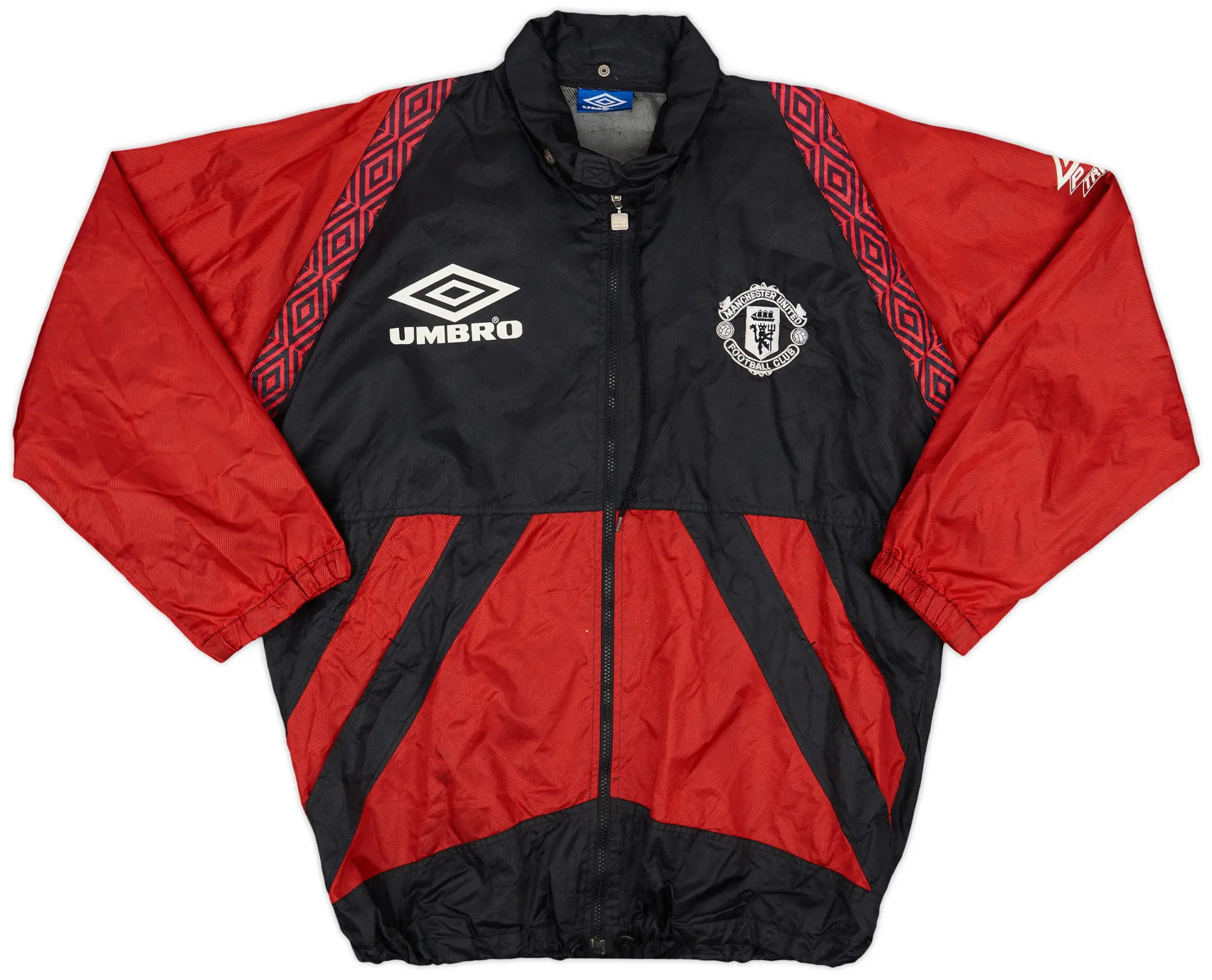 1995-97 Manchester United Umbro Hooded Rain Jacket - 8/10 - (M)