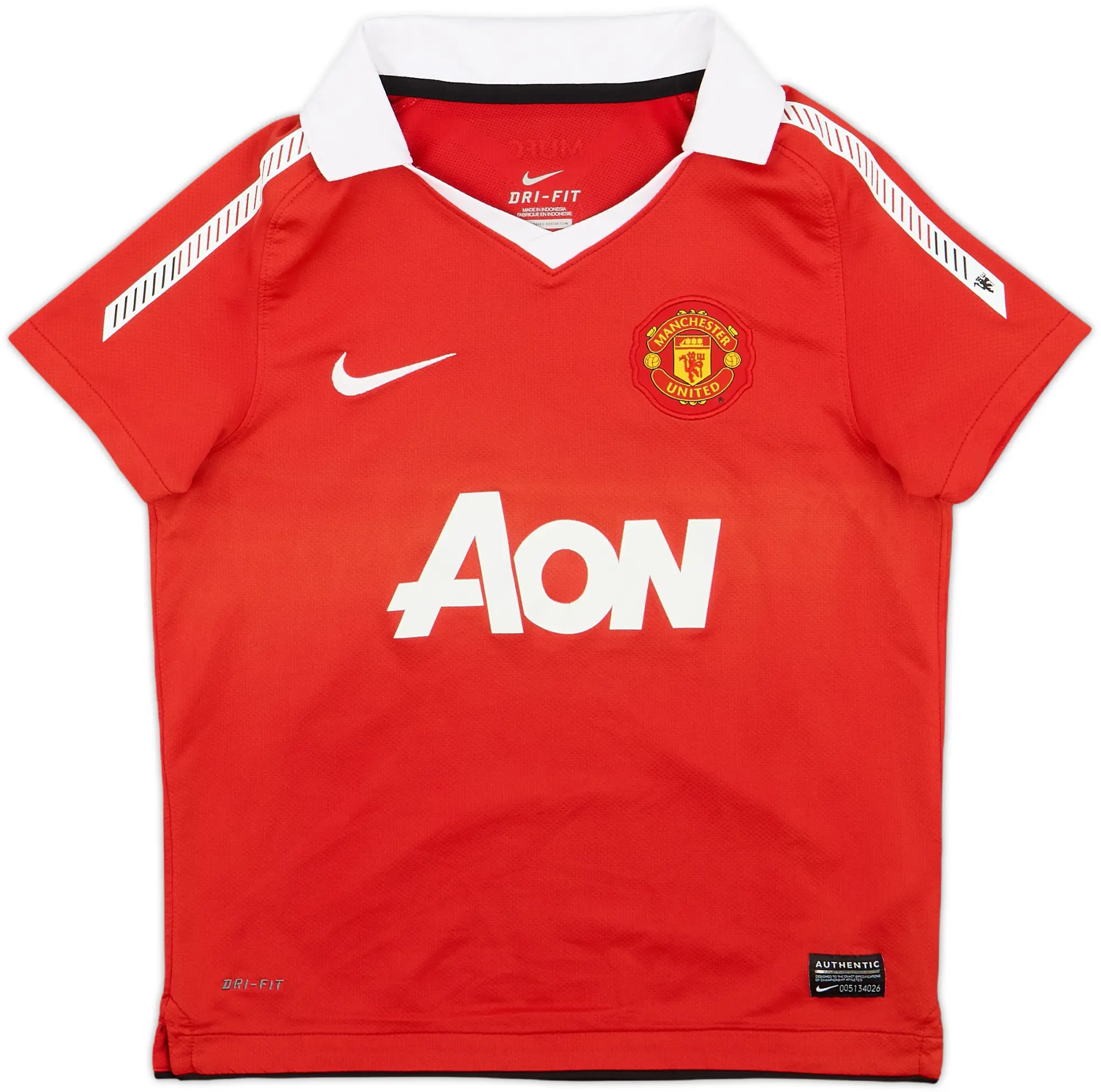 Nike Manchester United Boys LS Home Shirt 2010/11