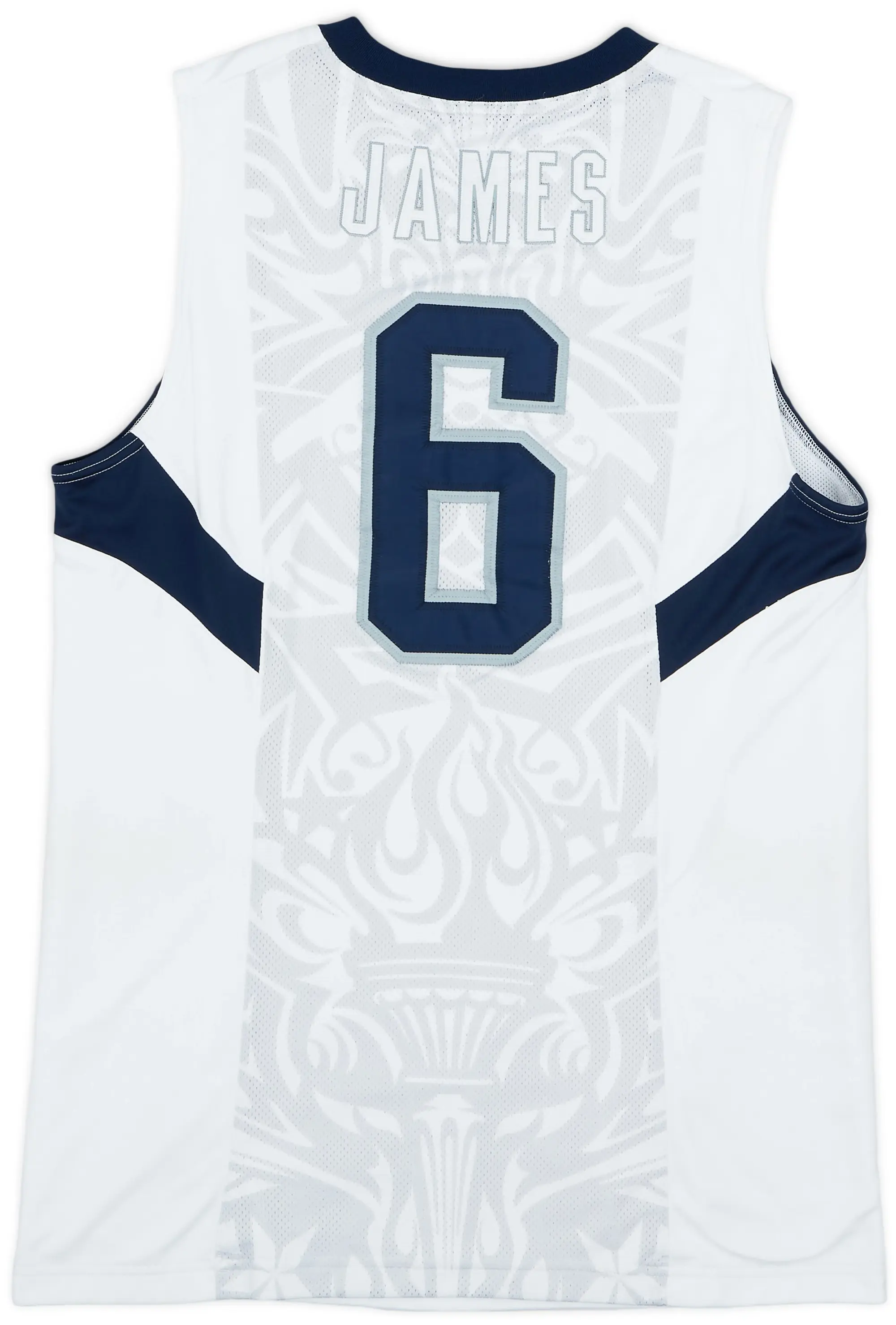 2008 USA James #6 Nike Authentic Home Jersey - 7/10 - (L)