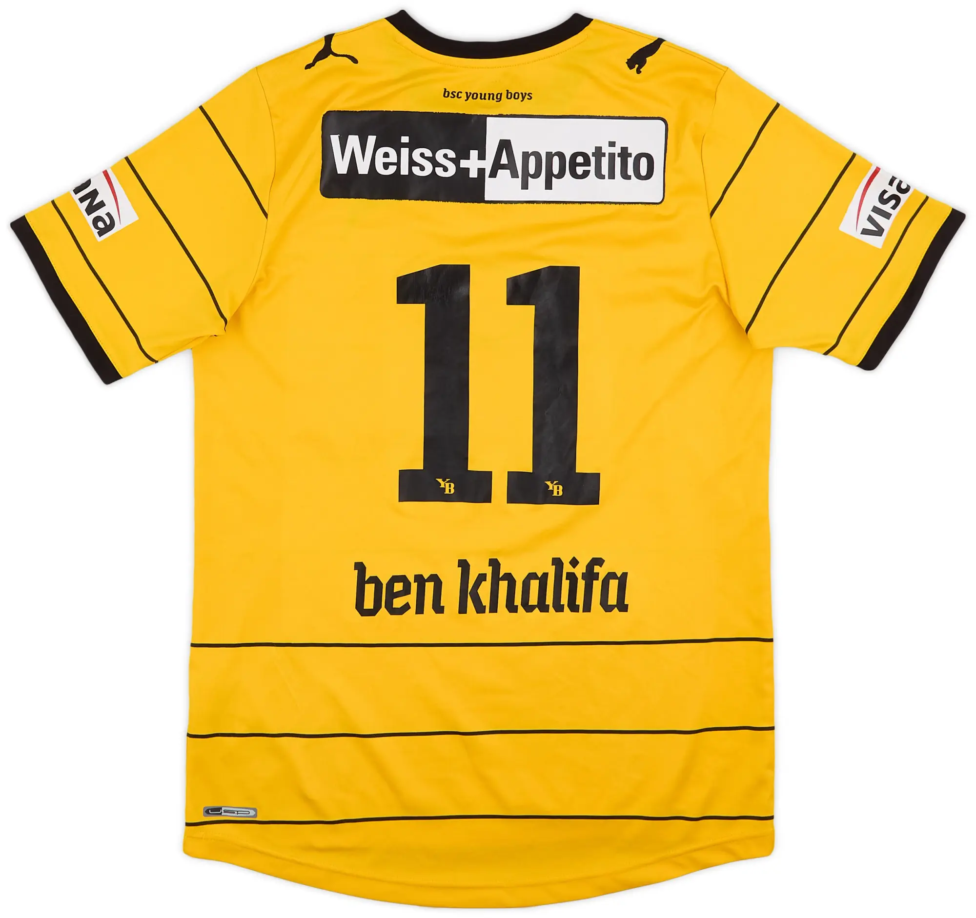 Puma 2011-12 Young Boys Home Shirt Ben Khalifa #11 - 5/10 - (XL.Boys)