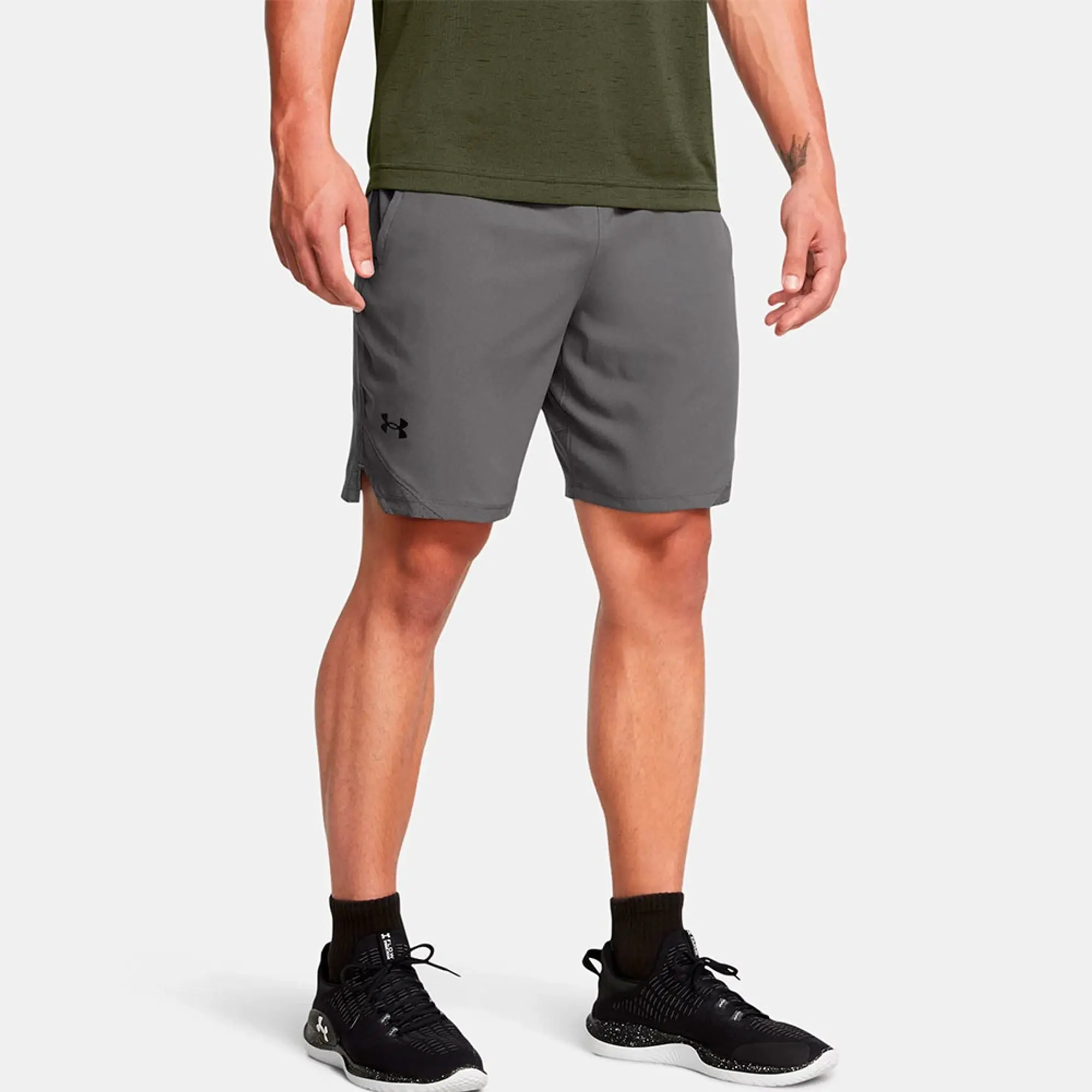 Men's  Under Armour  Vanish Woven Shorts Castlerock / Black M