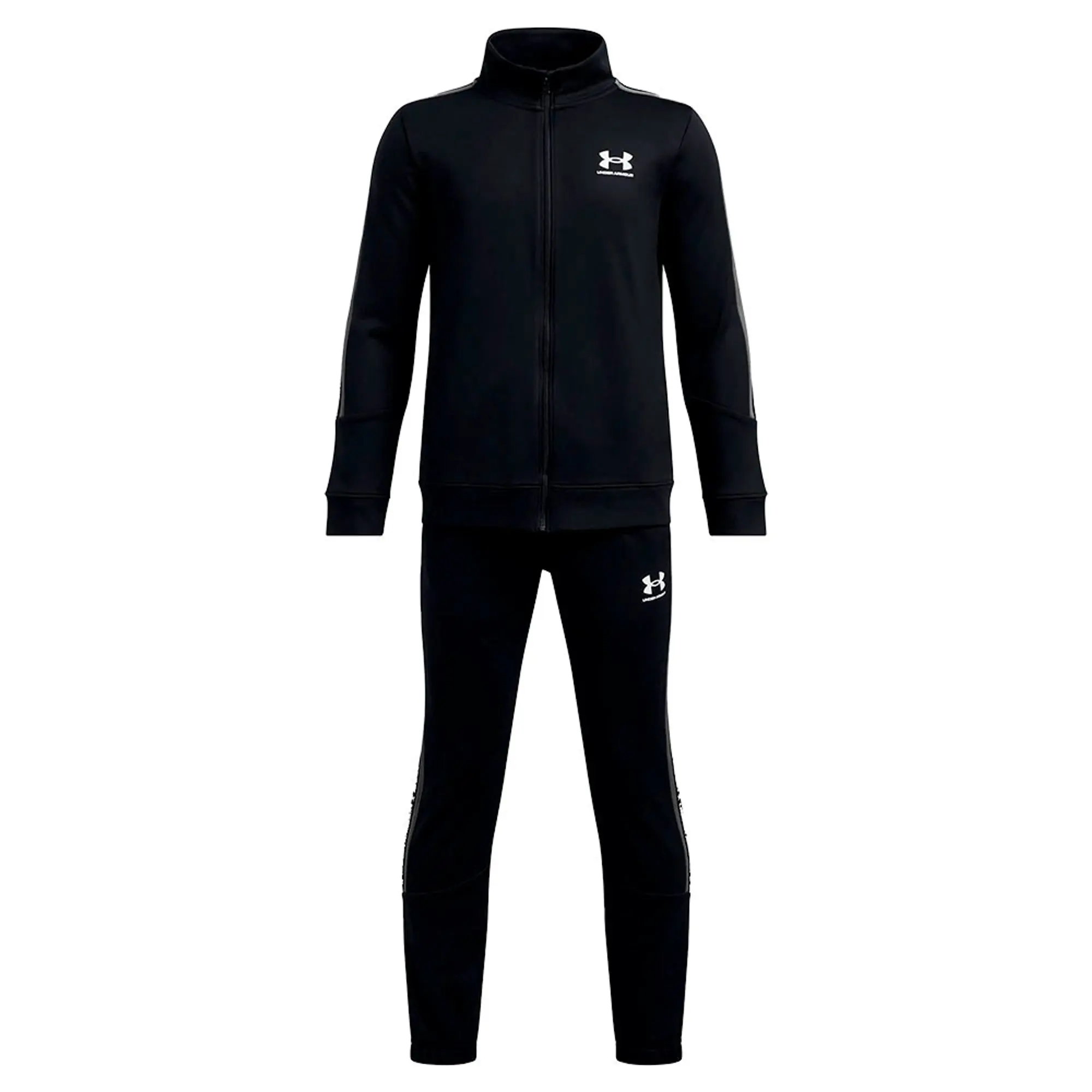 Boys'  Under Armour  Icon Knit Tracksuit Black / Castlerock / White YXL (63 - 67 in)