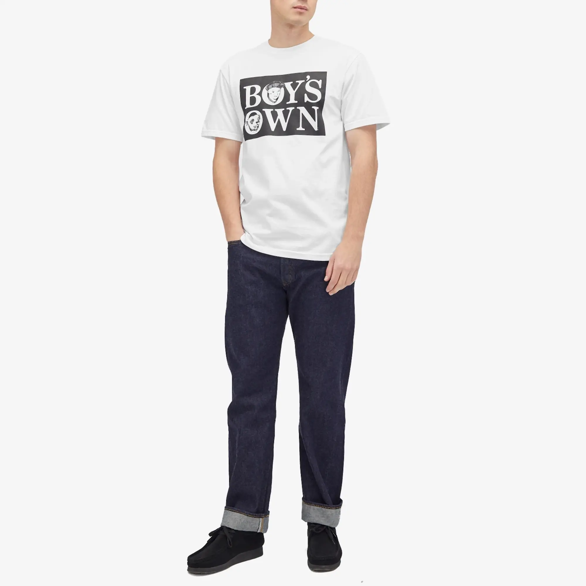 Boys Own Men's Boy’S Own Classic Box Logo T Shirt White