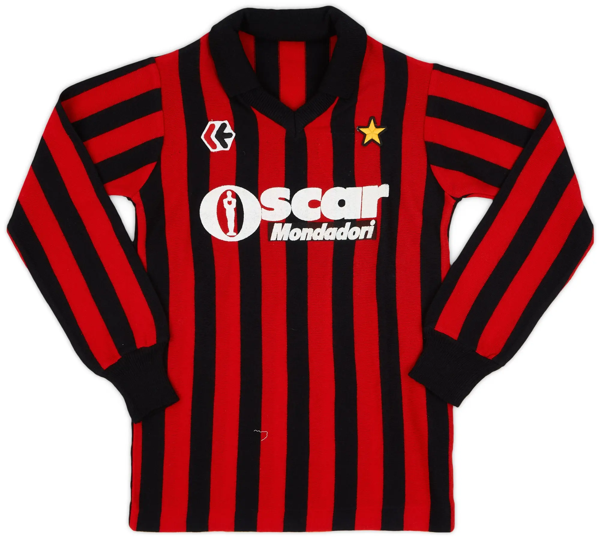 1984-85 AC Milan Home L/S Shirt - 9/10 - (L.Boys)