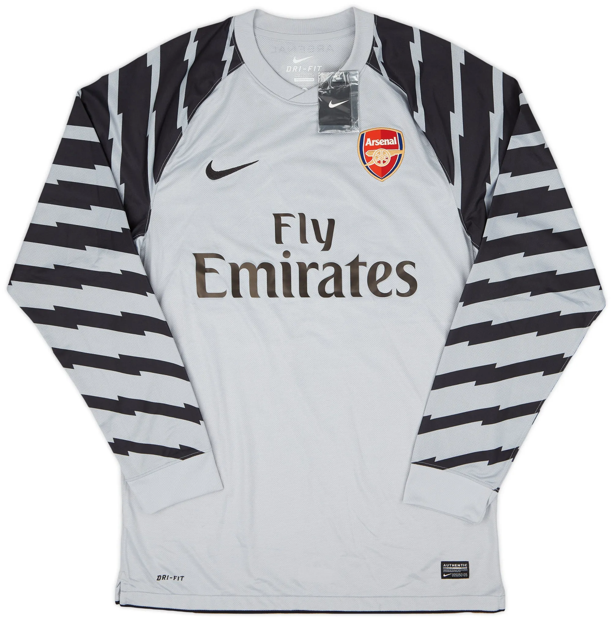 Nike Arsenal セスク・ファブレガス シャツ S Nike 2010-11 Arsenal Player Issue Grey GK Shirt Szczesny #53 (L