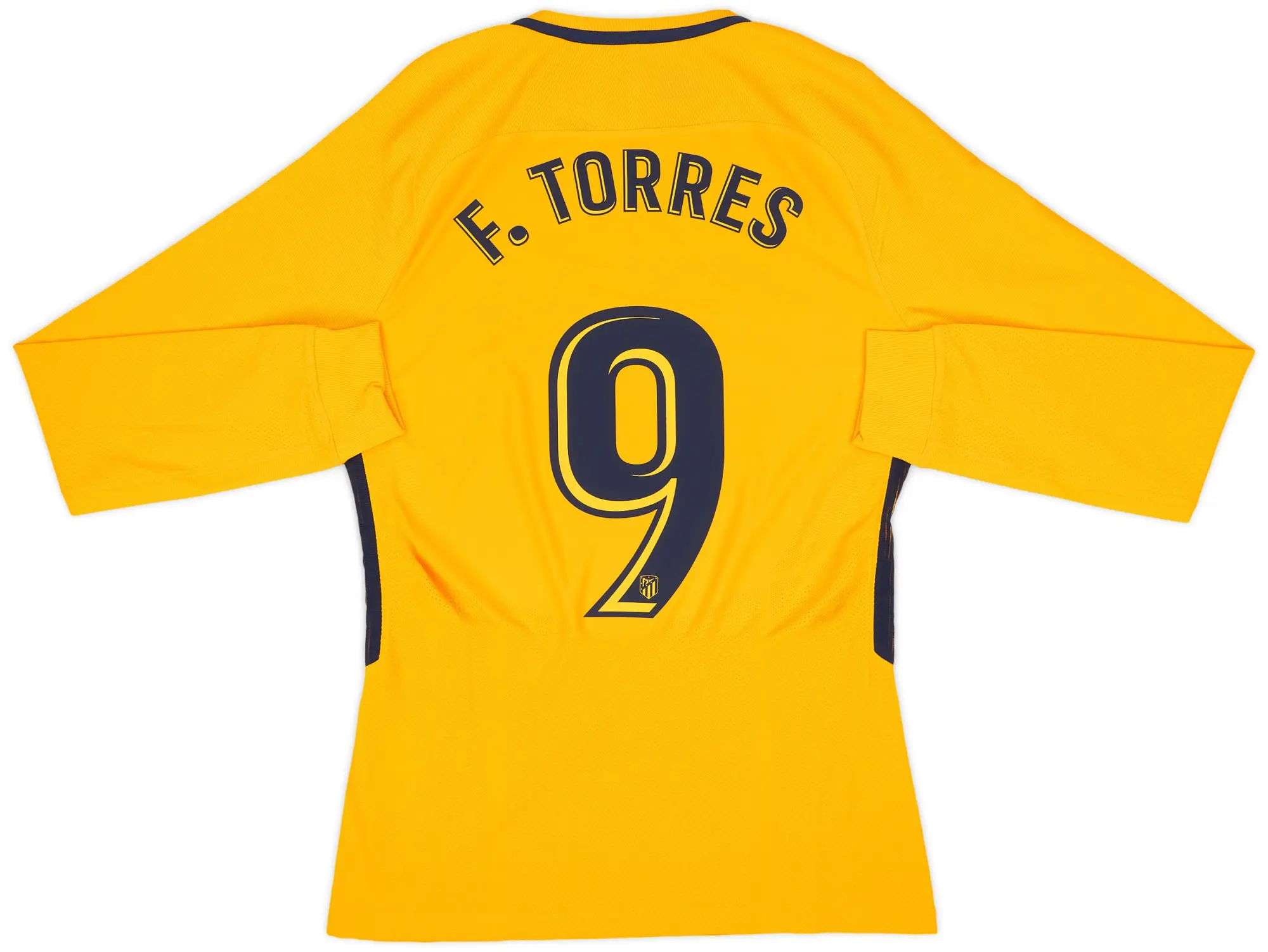 Nike 2017-18 Atletico Madrid Authentic Away L/S Shirt F.Torres #9 (M)