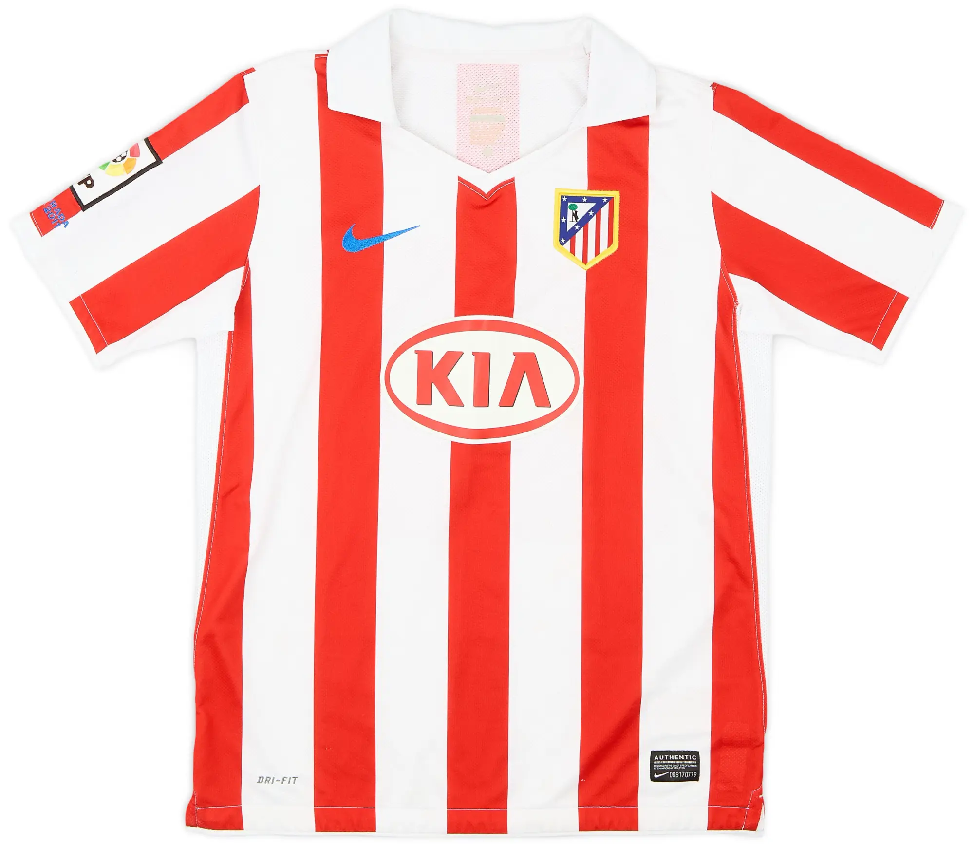 Nike 2010-11 Atletico Madrid Home Shirt - 8/10 - (L.Boys)