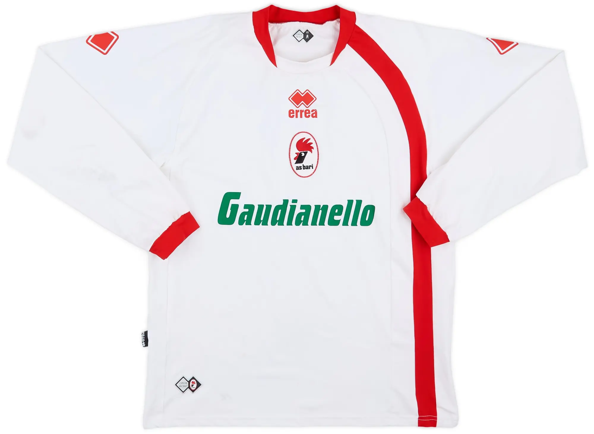 Errea 2008-09 Bari Home L/S Shirt - 7/10 - (M)
