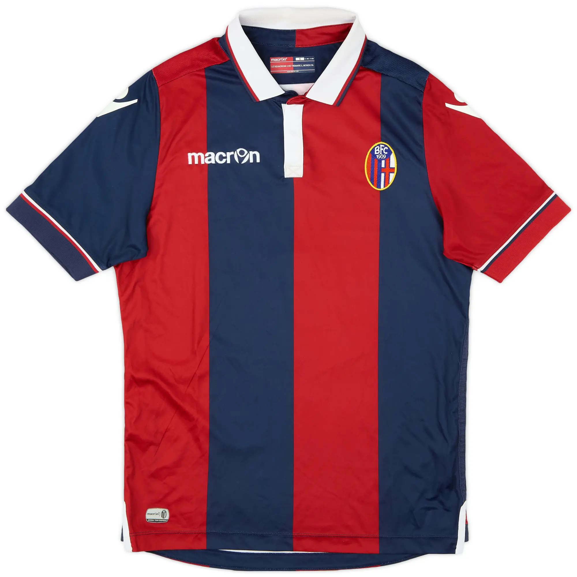 Macron 2015-16 Bologna Home Shirt #7 - 8/10 - (S)