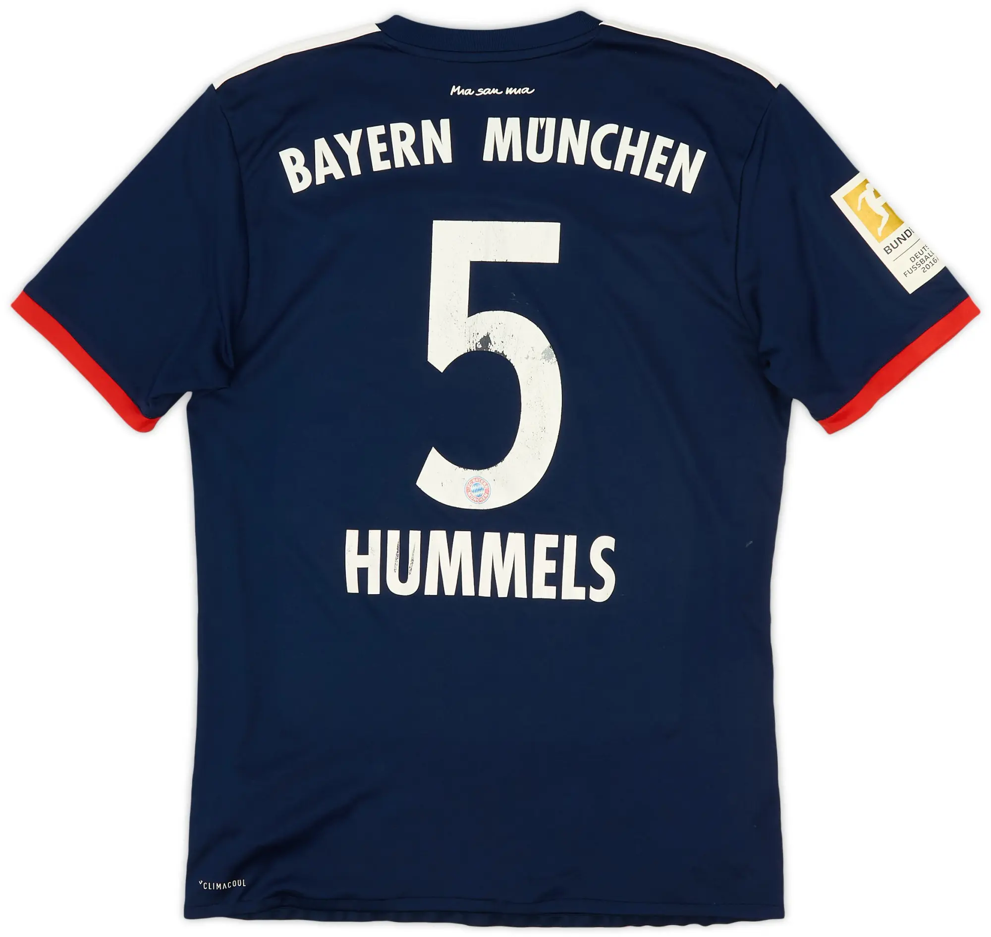 adidas 2017-18 Bayern Munich Away Shirt Hummels #5 - 5/10 - (S)