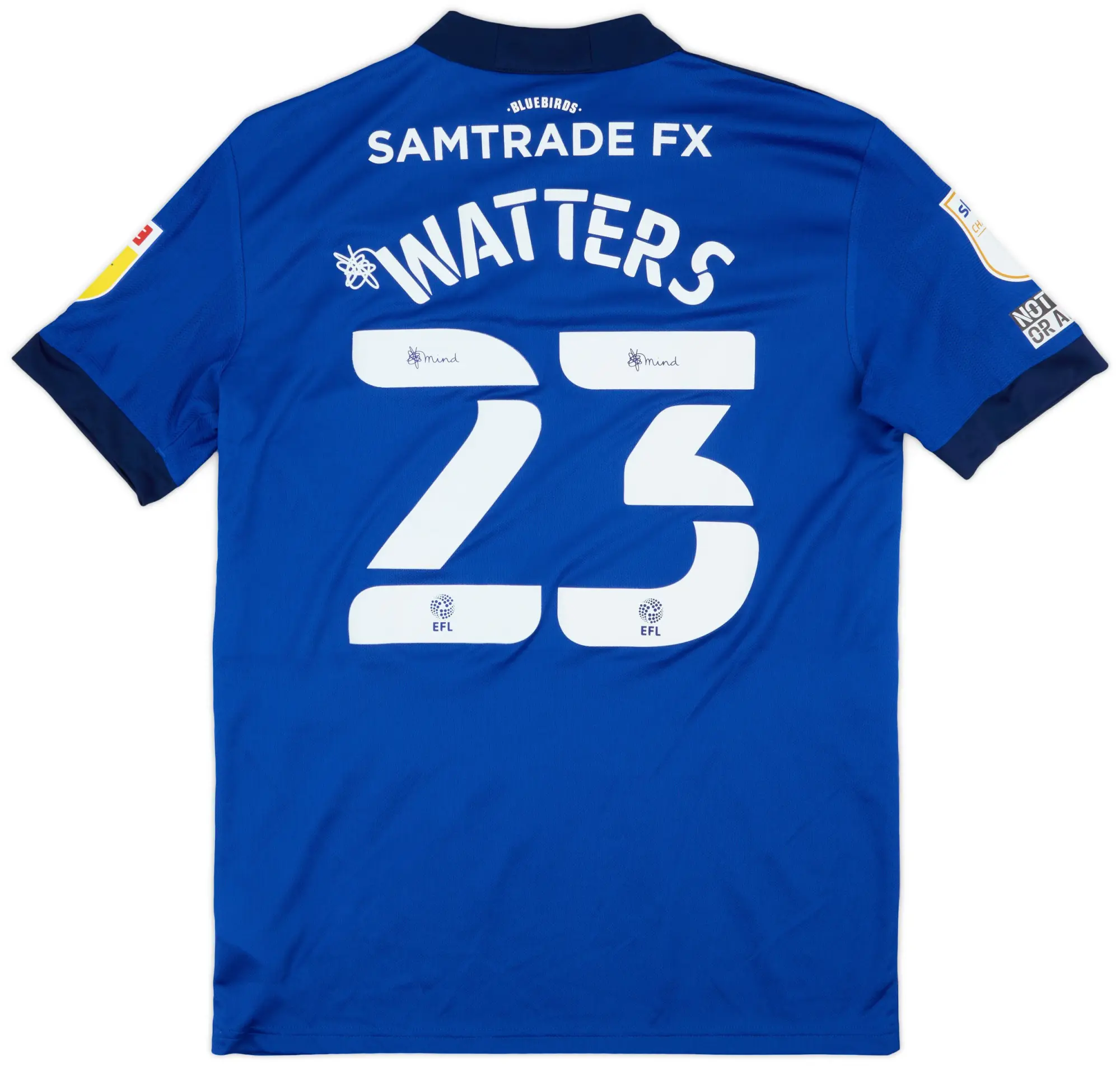 adidas 2021-22 Cardiff Match Issue Home Shirt Watters #23