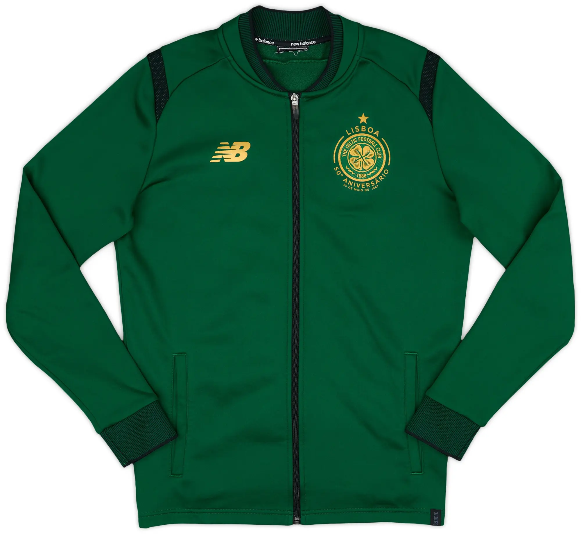 2017-18 Celtic New Balance Track Jacket - 8/10 - (M)