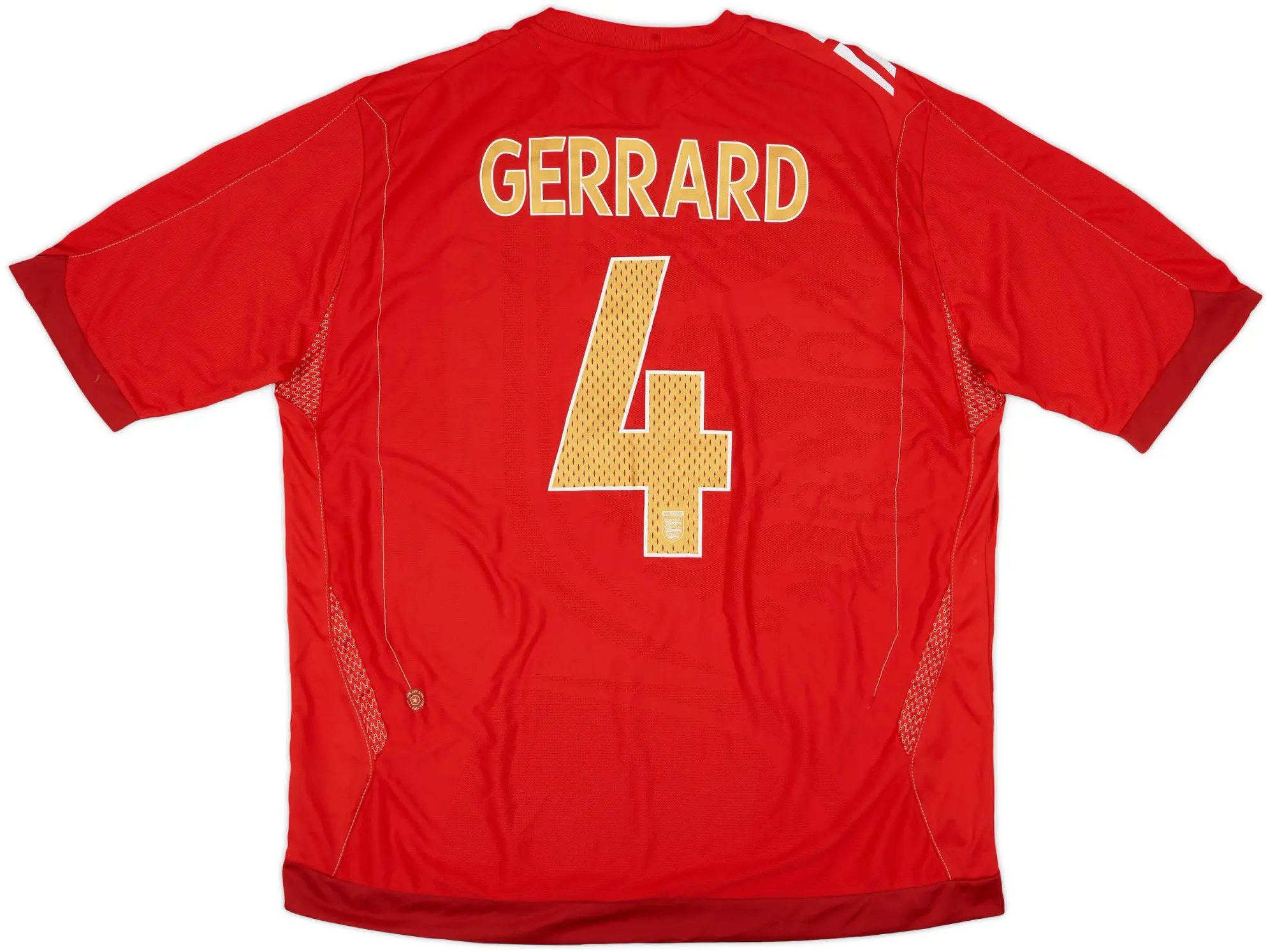 Umbro 2006-08 England Away Shirt Gerrard #4 (XXL)