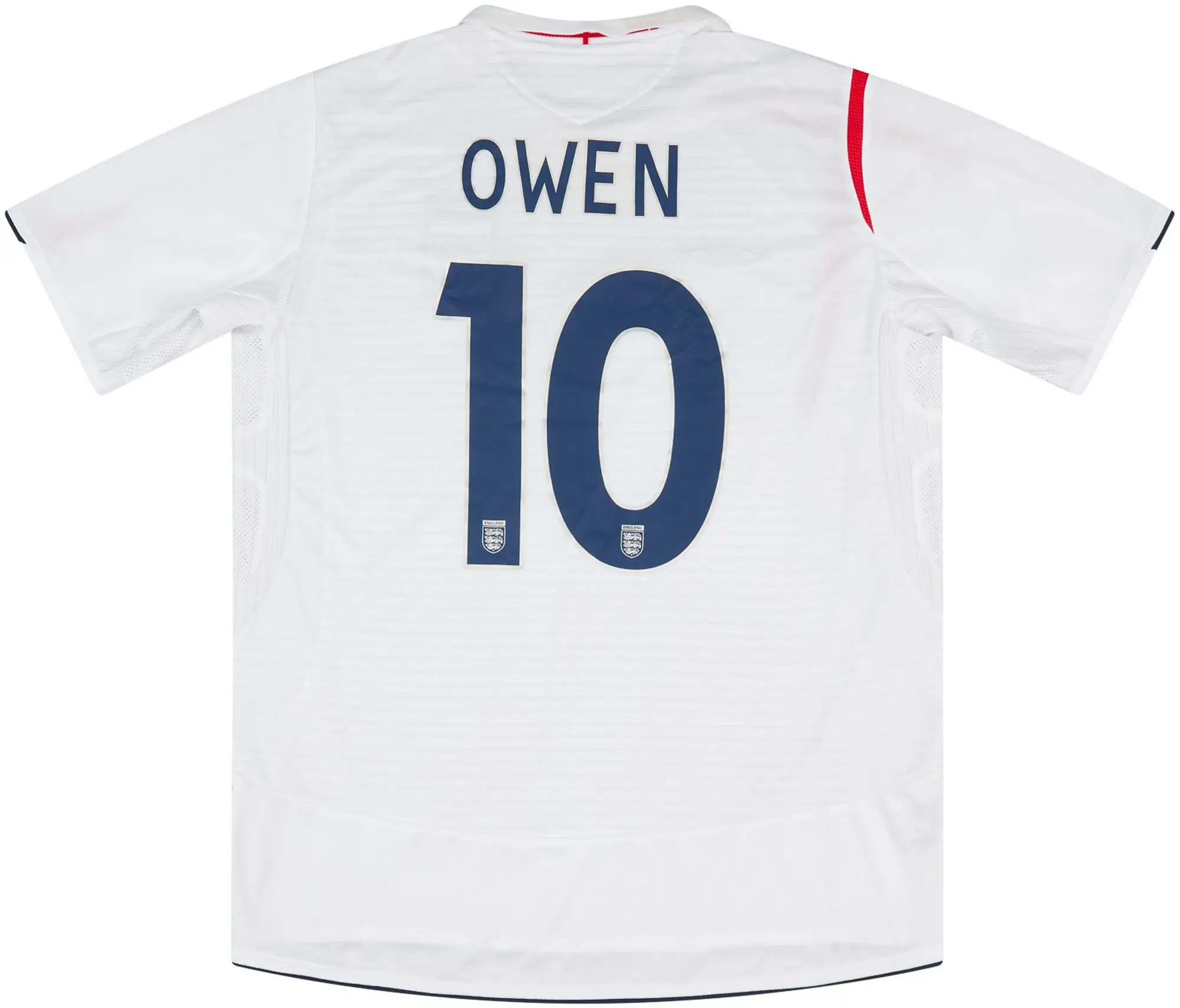 Umbro 2005 England Match Issue Home Shirt Owen #10 (v Poland)