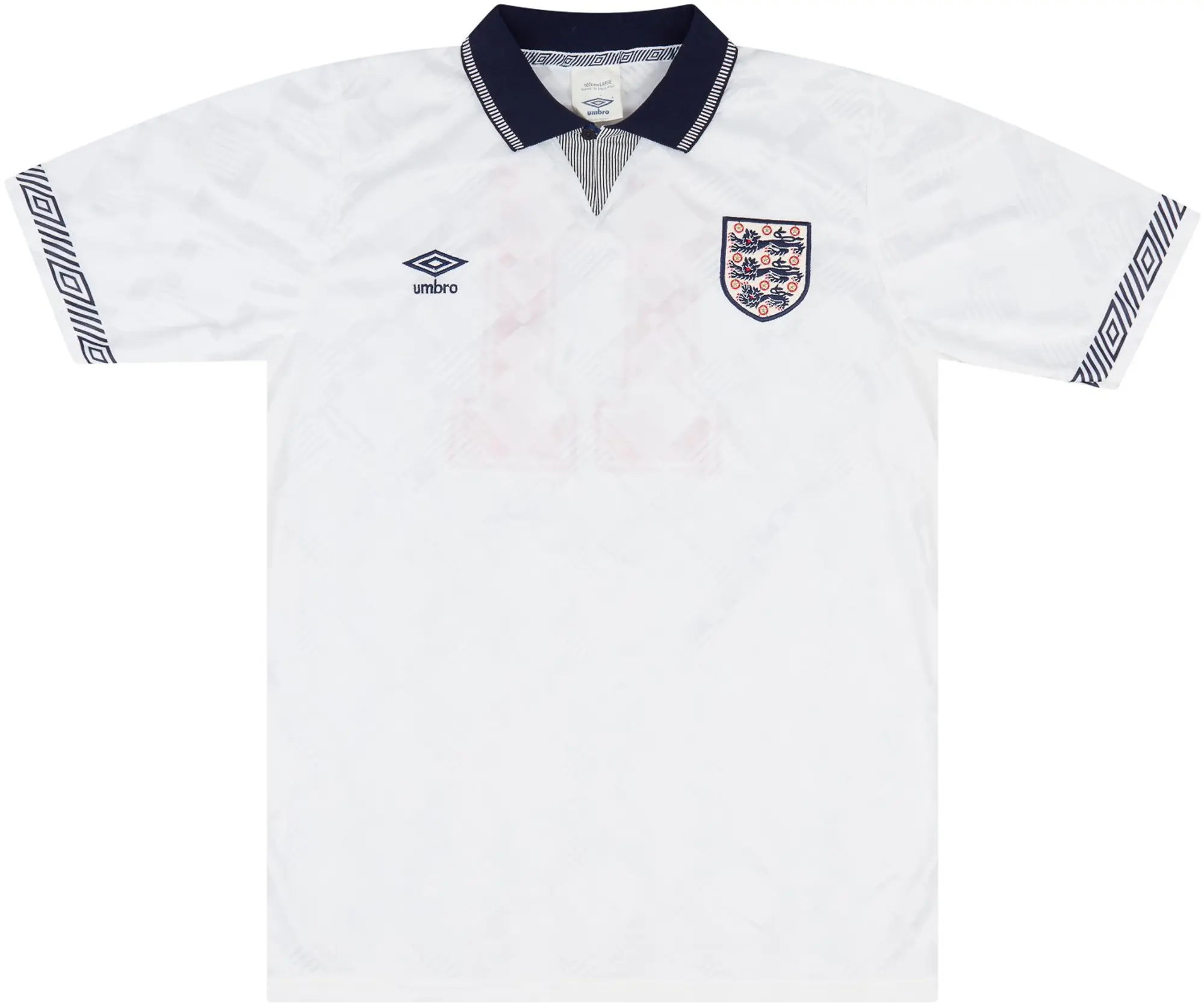 Umbro 1990 England U-18 Match Issue Home Shirt #11 (McManaman)