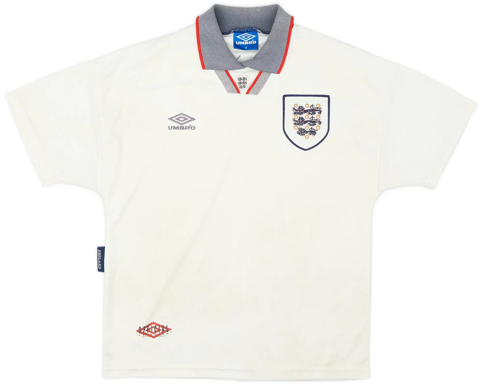 Umbro 1993-95 England Home Shirt - 5/10 - (M)