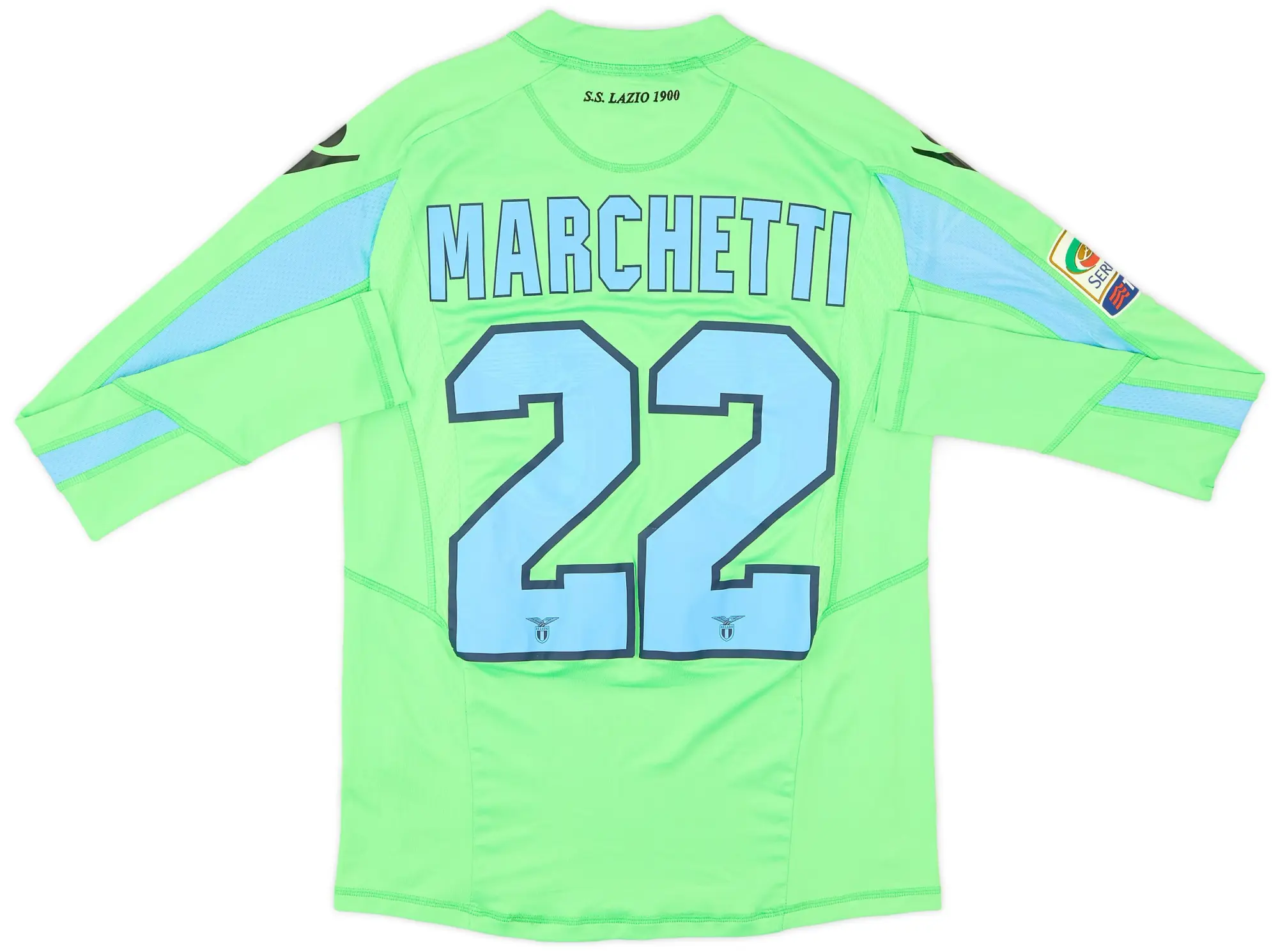 Macron 2012-13 Lazio GK Shirt Marchetti #22 - 9/10 - (S)