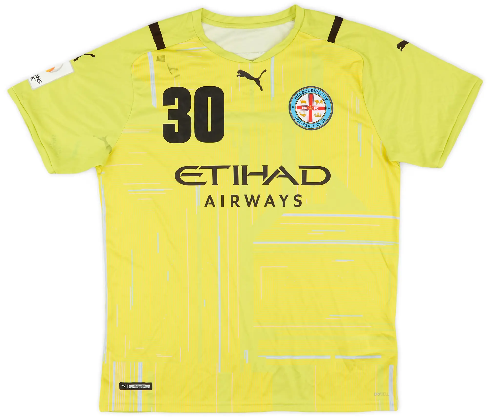 Puma 2021-22 Melbourne City Player Issue AFC Champions League GK Shirt #30