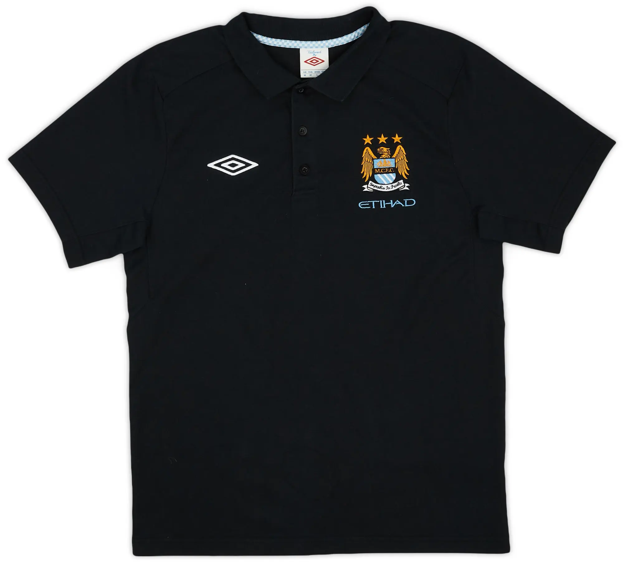 2011-12 Manchester City Umbro Polo Shirt - 8/10 - (M)